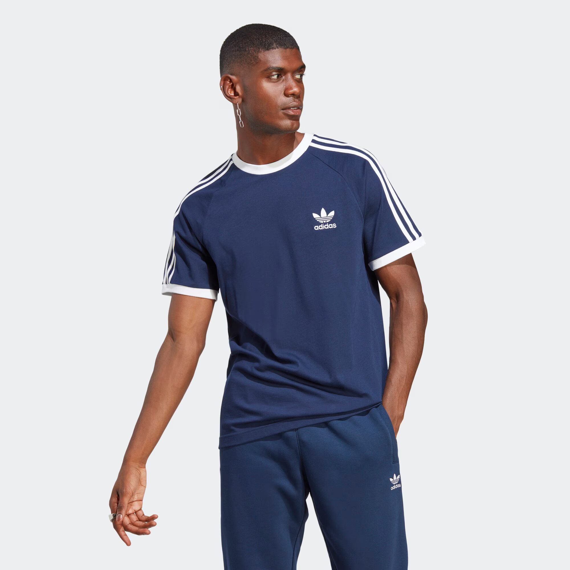 ADIDAS ORIGINALS Majica indigo / bela - Pepit.si