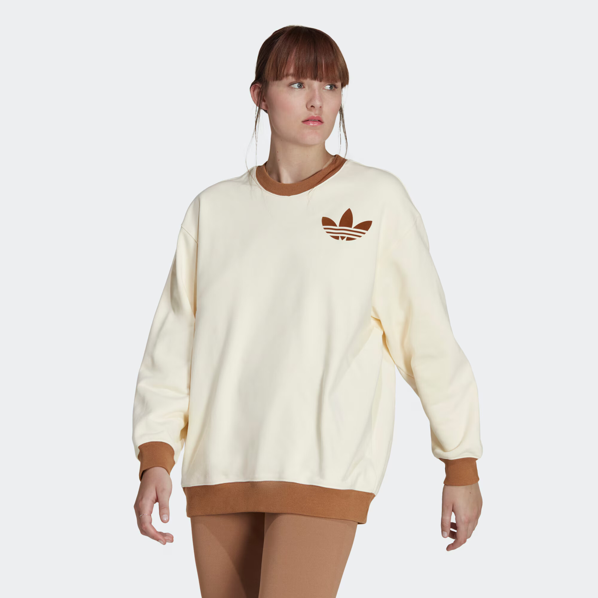 ADIDAS ORIGINALS Majica kremna / rjava - Pepit.si