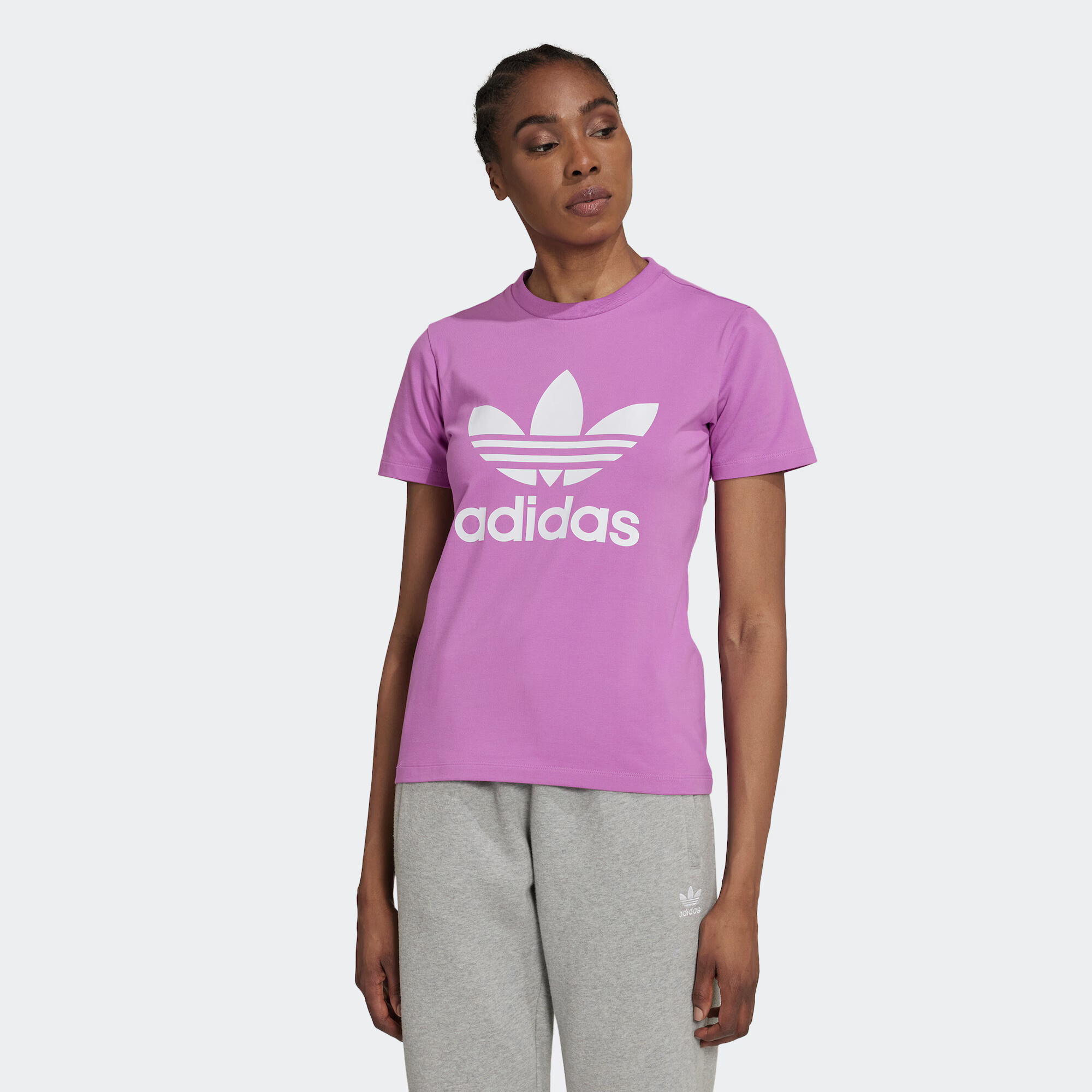 ADIDAS ORIGINALS Majica lila / bela - Pepit.si