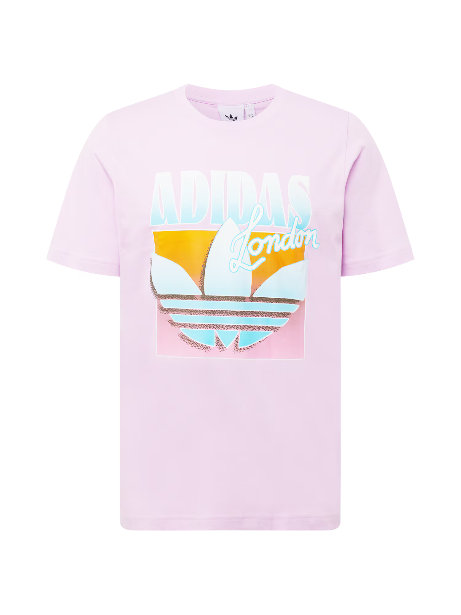 ADIDAS ORIGINALS Majica 'London' voda / gorčica / orhideja / bela - Pepit.si