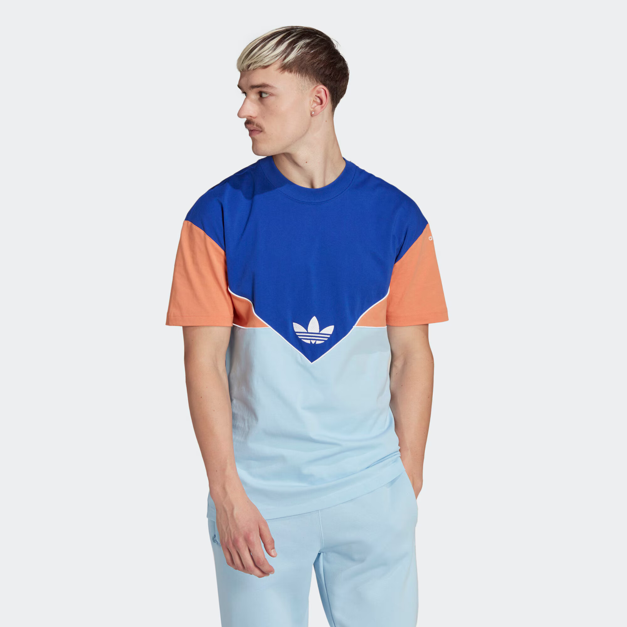 ADIDAS ORIGINALS Majica modra / oranžna / bela - Pepit.si