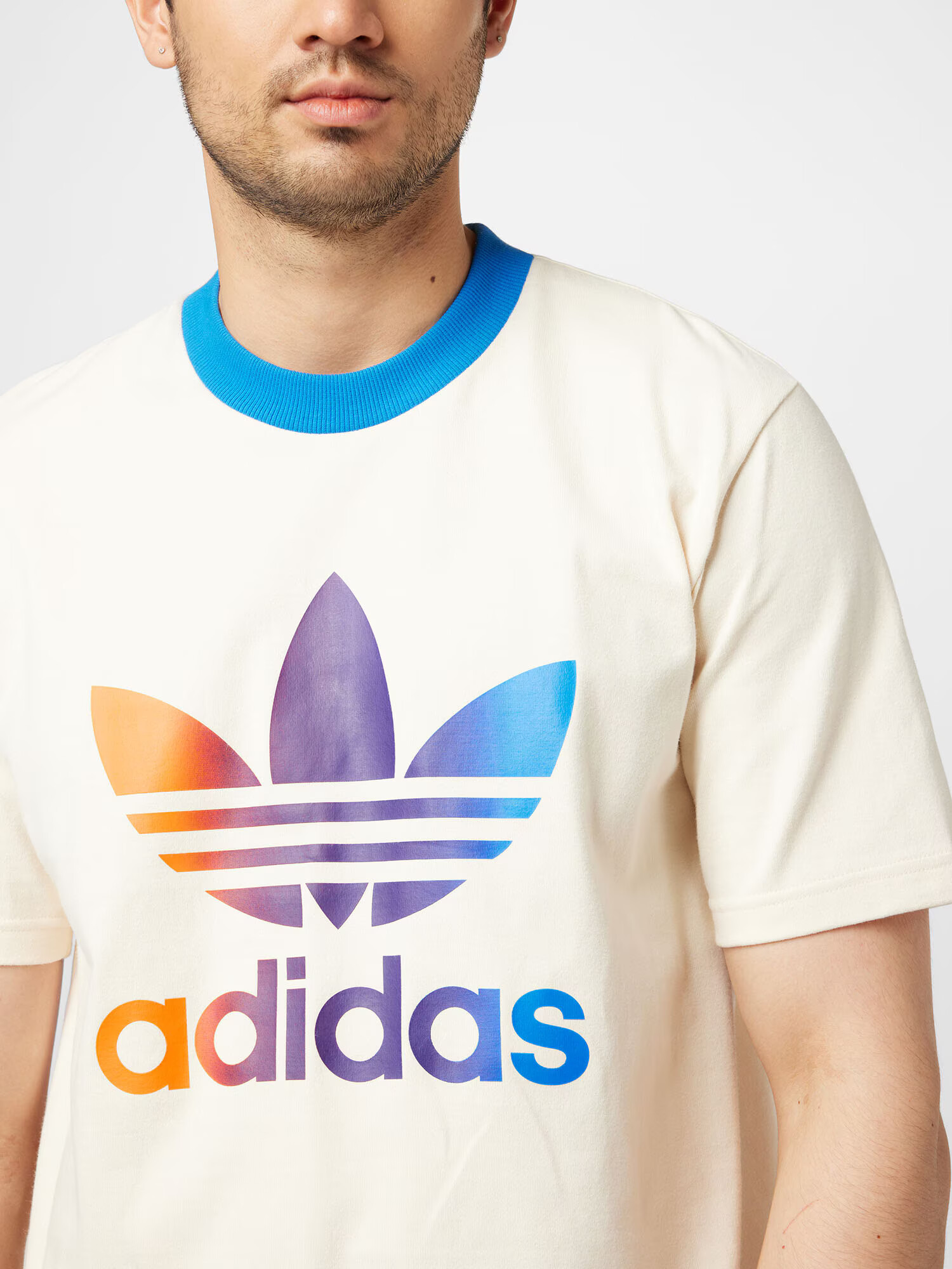 ADIDAS ORIGINALS Majica modra / svetlo lila / oranžna / off-bela - Pepit.si