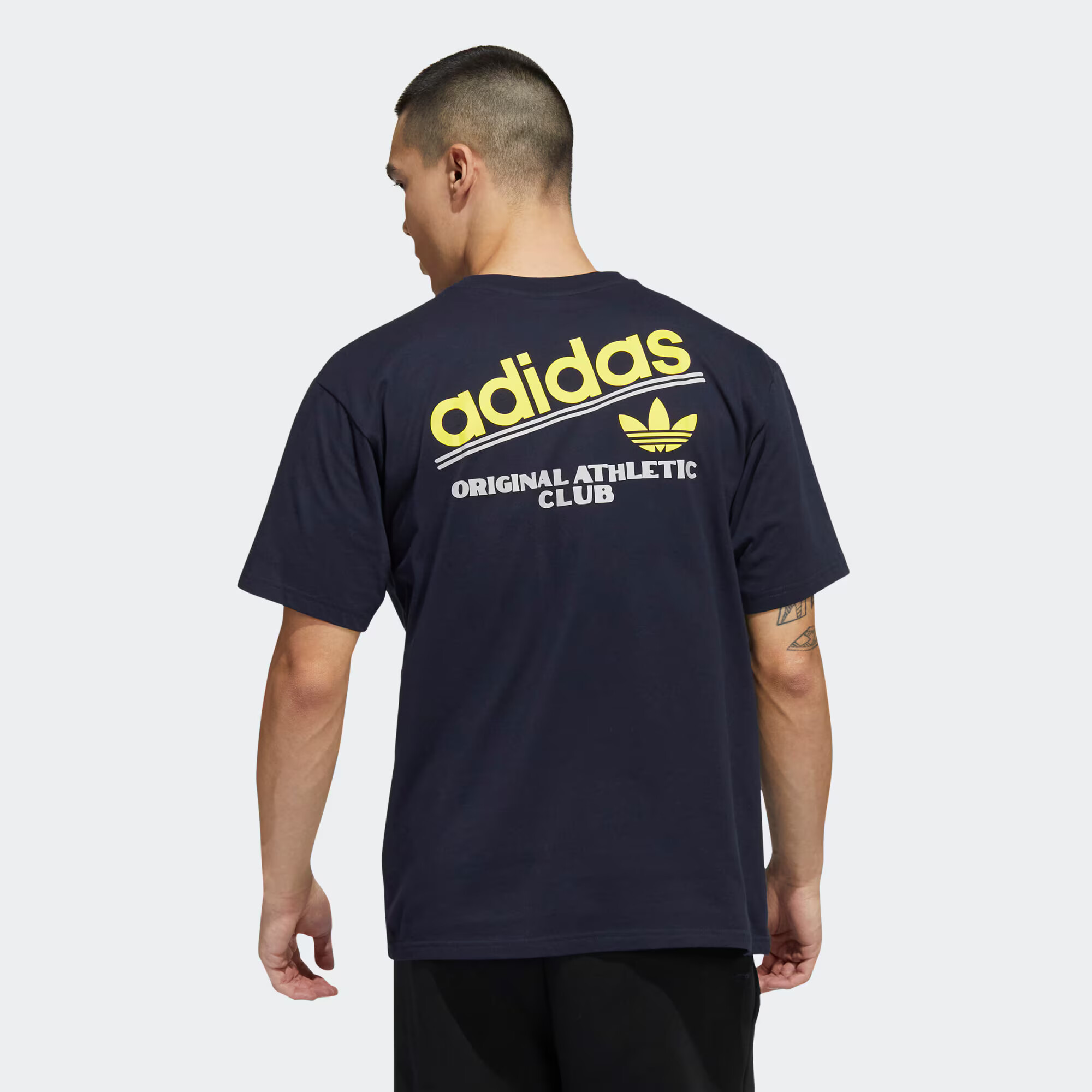 ADIDAS ORIGINALS Majica mornarska / rumena / bela - Pepit.si