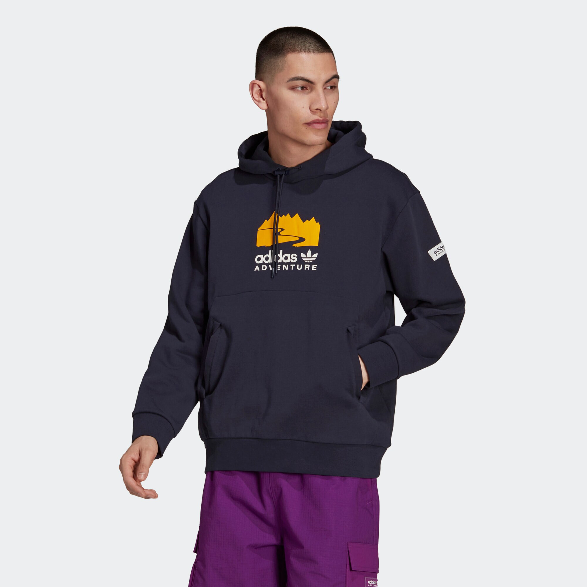 ADIDAS ORIGINALS Majica nočno modra / rumena / bela - Pepit.si