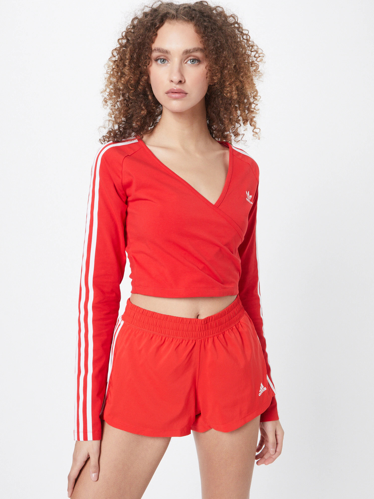 ADIDAS ORIGINALS Majica ognjeno rdeča / bela - Pepit.si