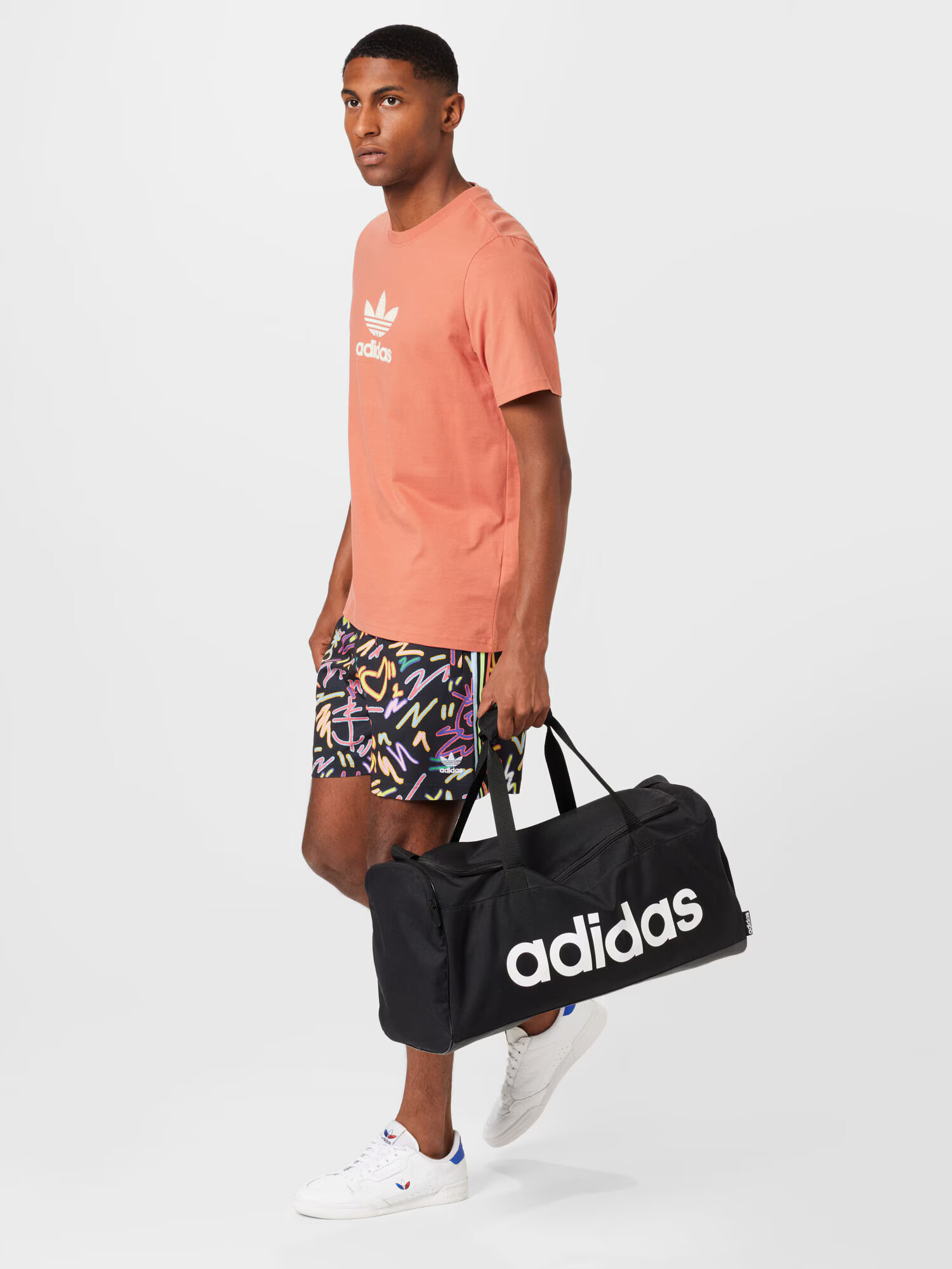 ADIDAS ORIGINALS Majica oranžna / bela - Pepit.si