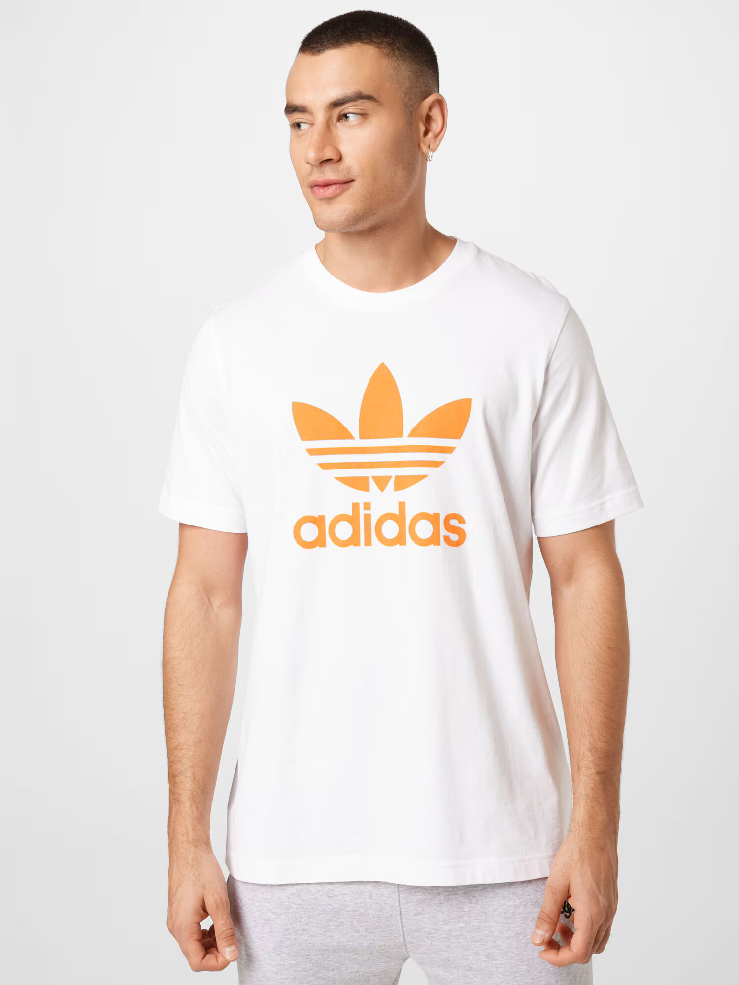 ADIDAS ORIGINALS Majica oranžna / bela - Pepit.si