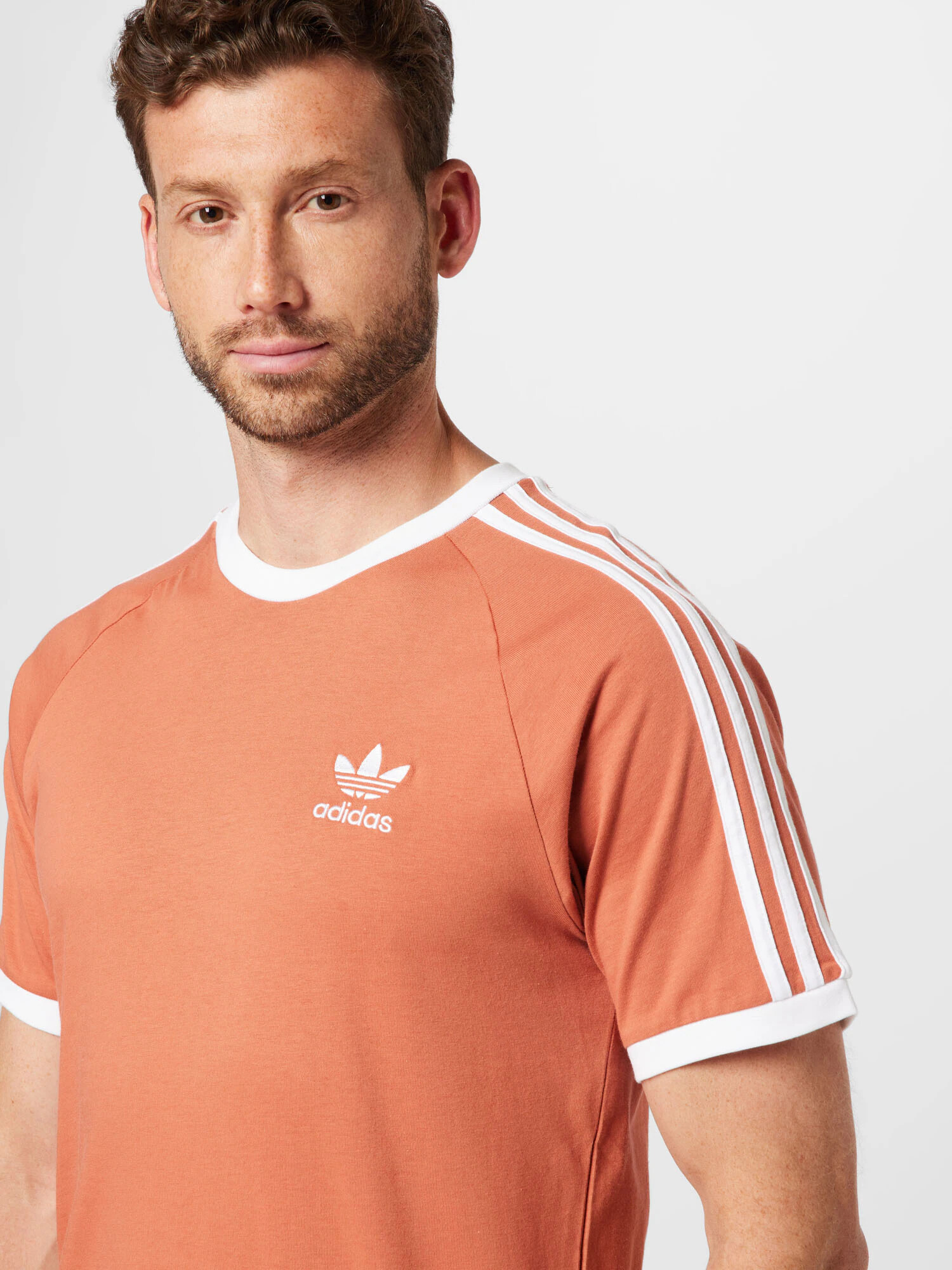 ADIDAS ORIGINALS Majica pastelno rdeča / bela - Pepit.si