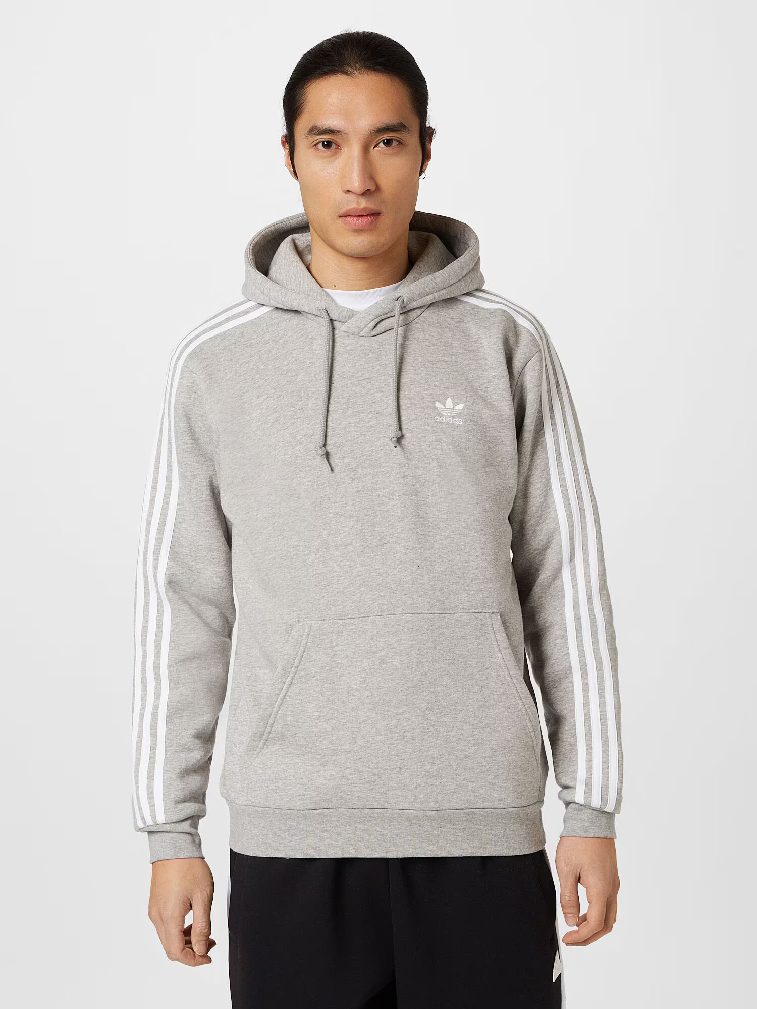 ADIDAS ORIGINALS Majica pegasto siva / bela - Pepit.si