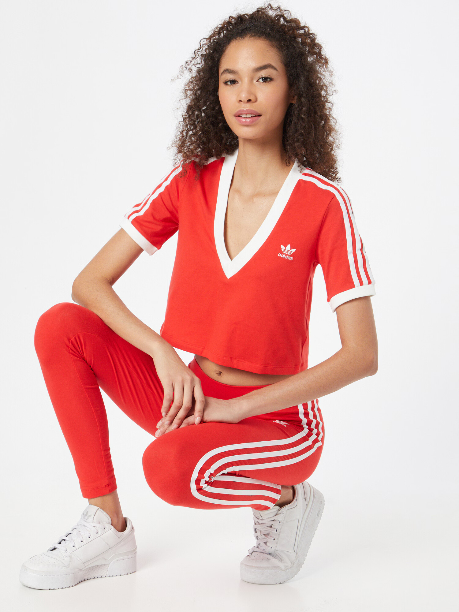 ADIDAS ORIGINALS Majica rdeča / bela - Pepit.si