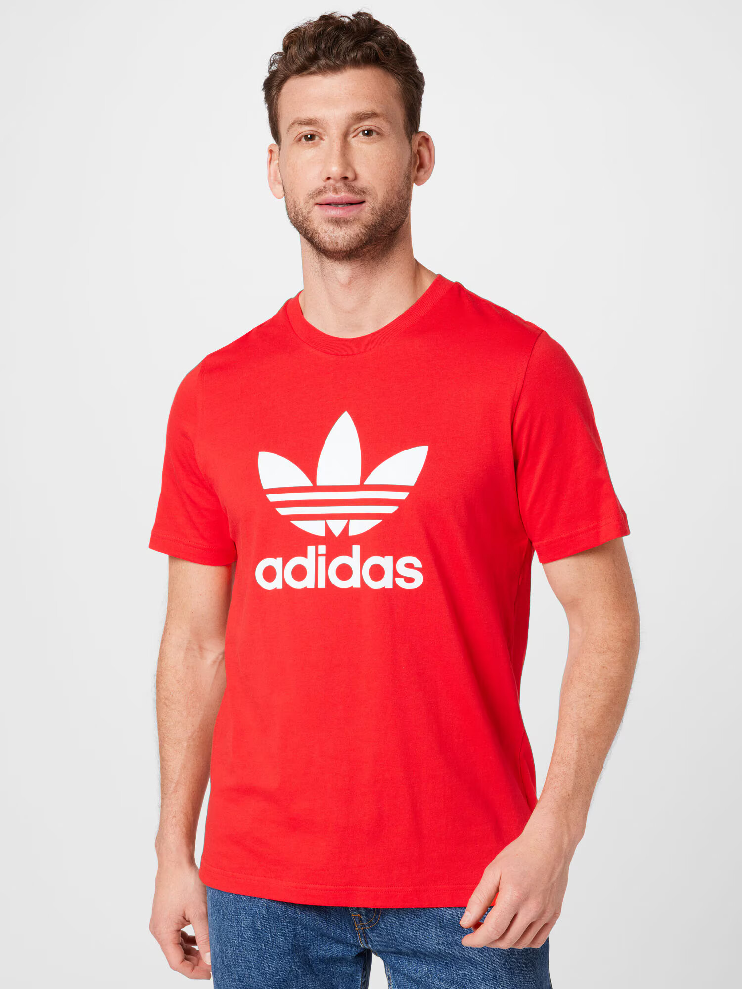 ADIDAS ORIGINALS Majica rdeča / bela - Pepit.si