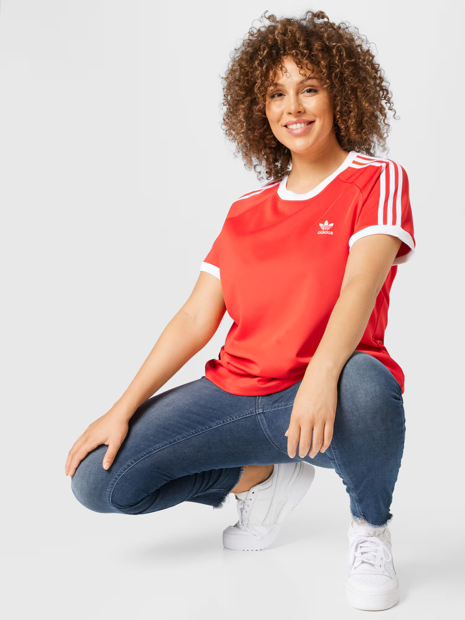 ADIDAS ORIGINALS Majica rdeča / bela - Pepit.si