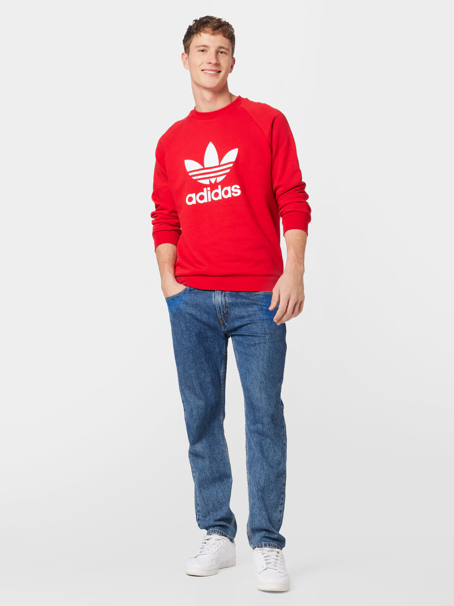 ADIDAS ORIGINALS Majica rdeča / bela - Pepit.si