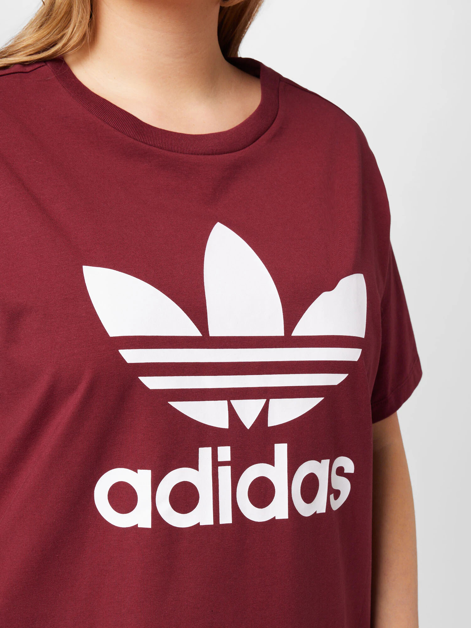 ADIDAS ORIGINALS Majica rubin rdeča / bela - Pepit.si