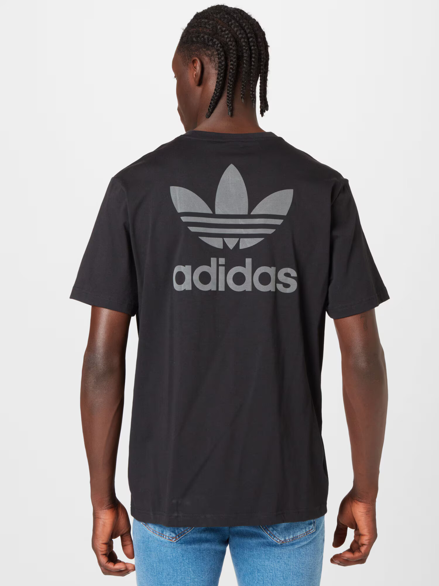 ADIDAS ORIGINALS Majica siva / črna - Pepit.si