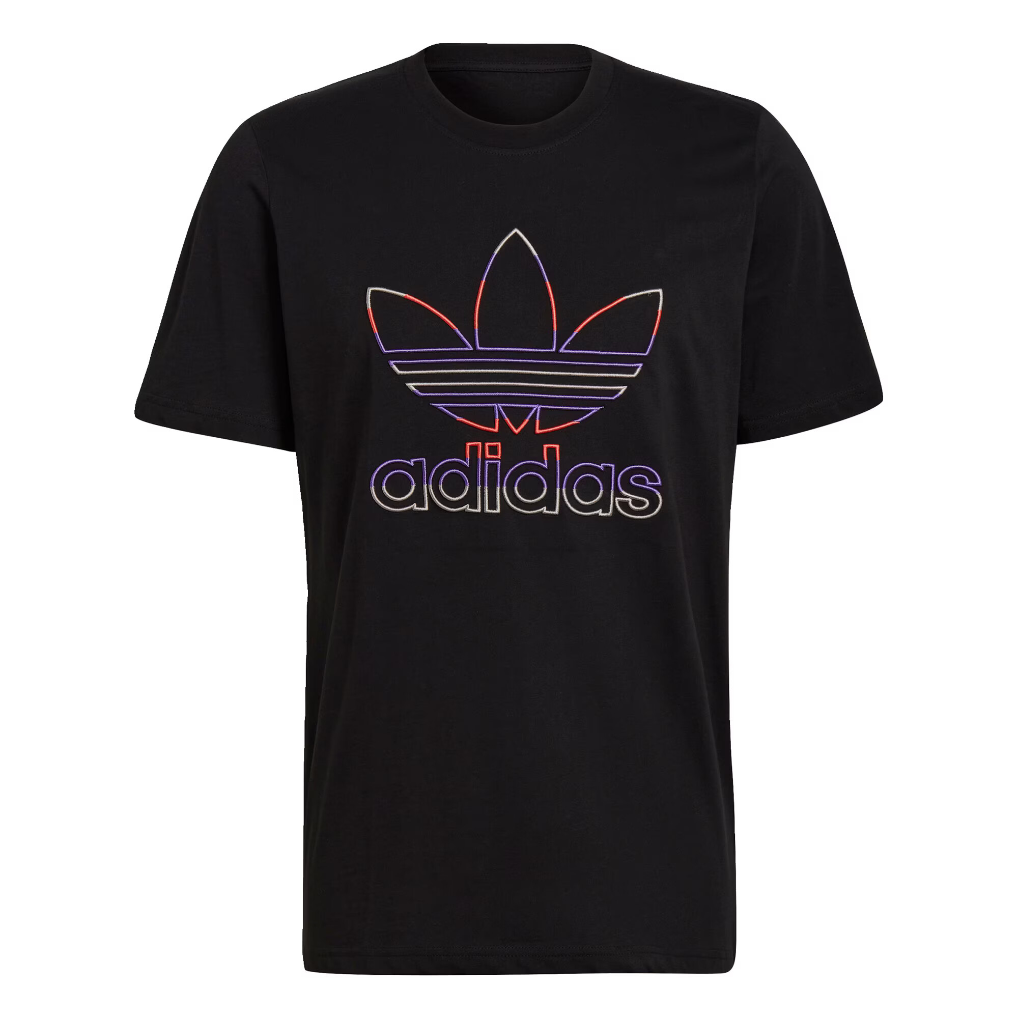 ADIDAS ORIGINALS Majica siva / lila / korala / črna - Pepit.si