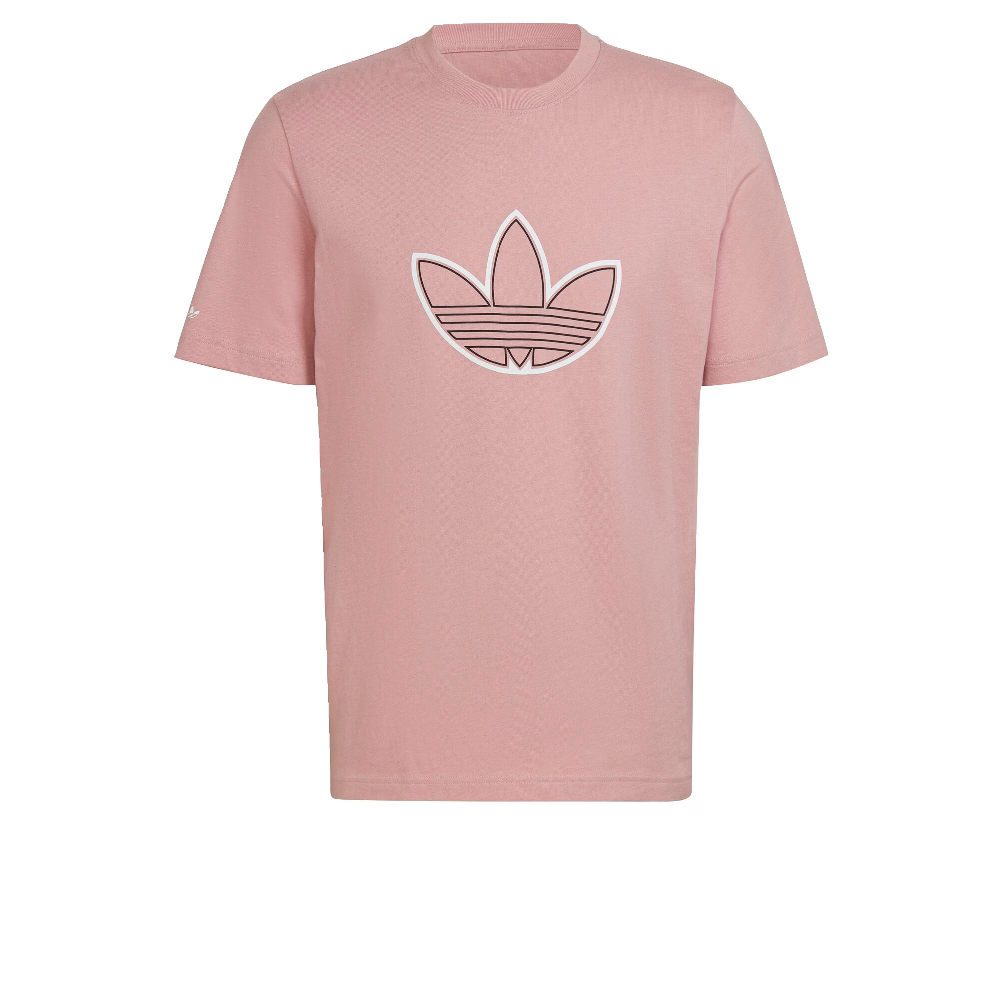 ADIDAS ORIGINALS Majica staro roza / bela / črna - Pepit.si