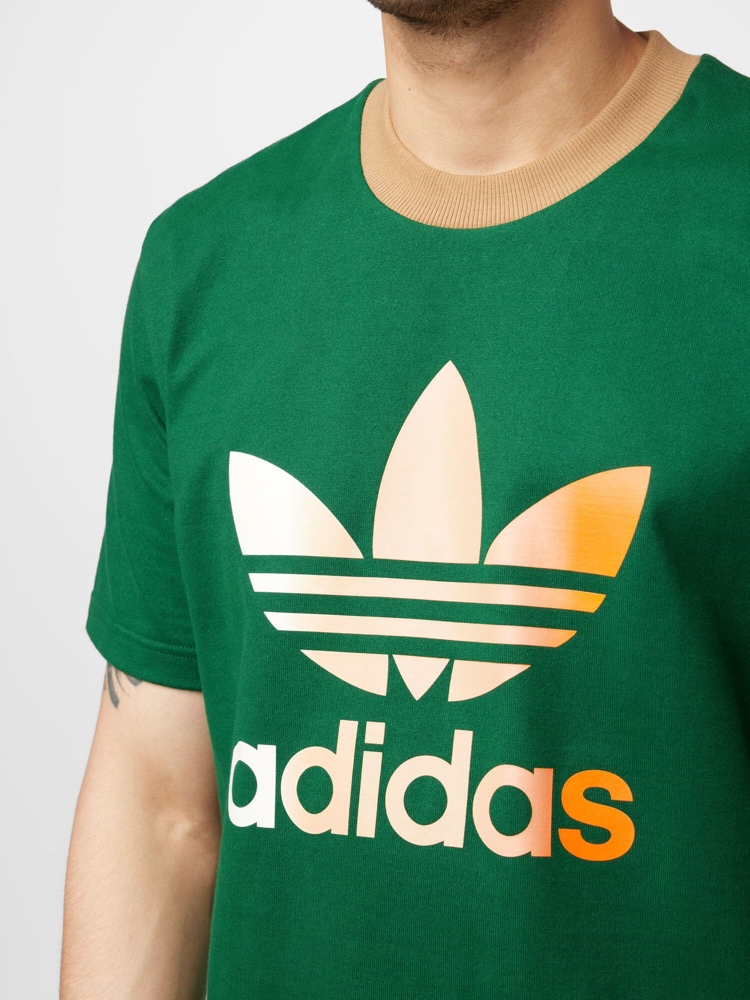 ADIDAS ORIGINALS Majica svetlo bež / temno rumena / zelena / bela - Pepit.si