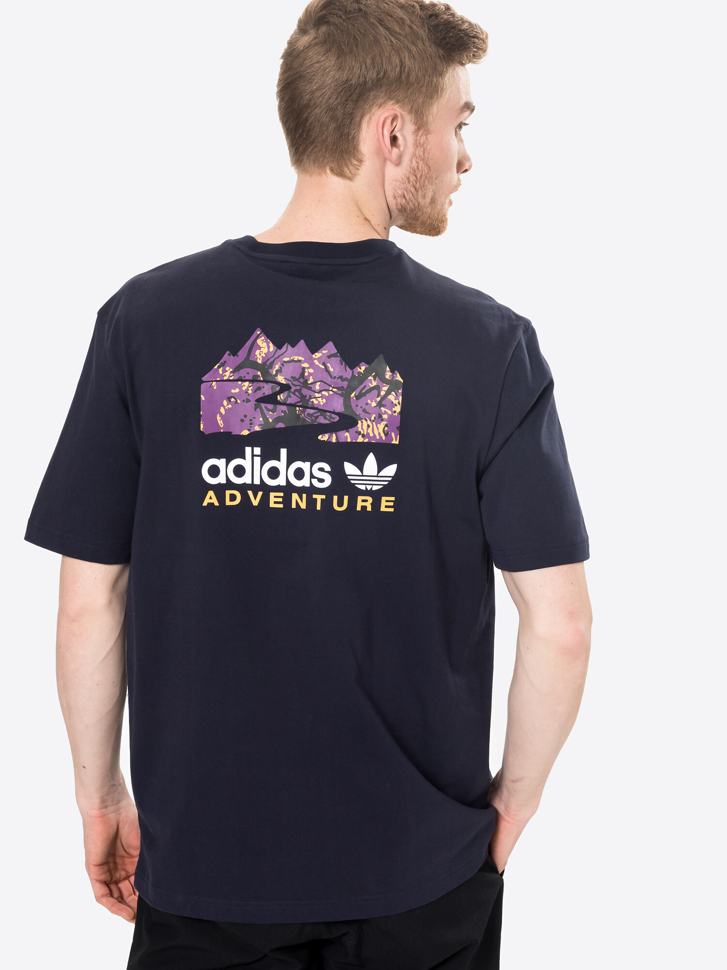 ADIDAS ORIGINALS Majica temno liila / breskev / črna / bela - Pepit.si