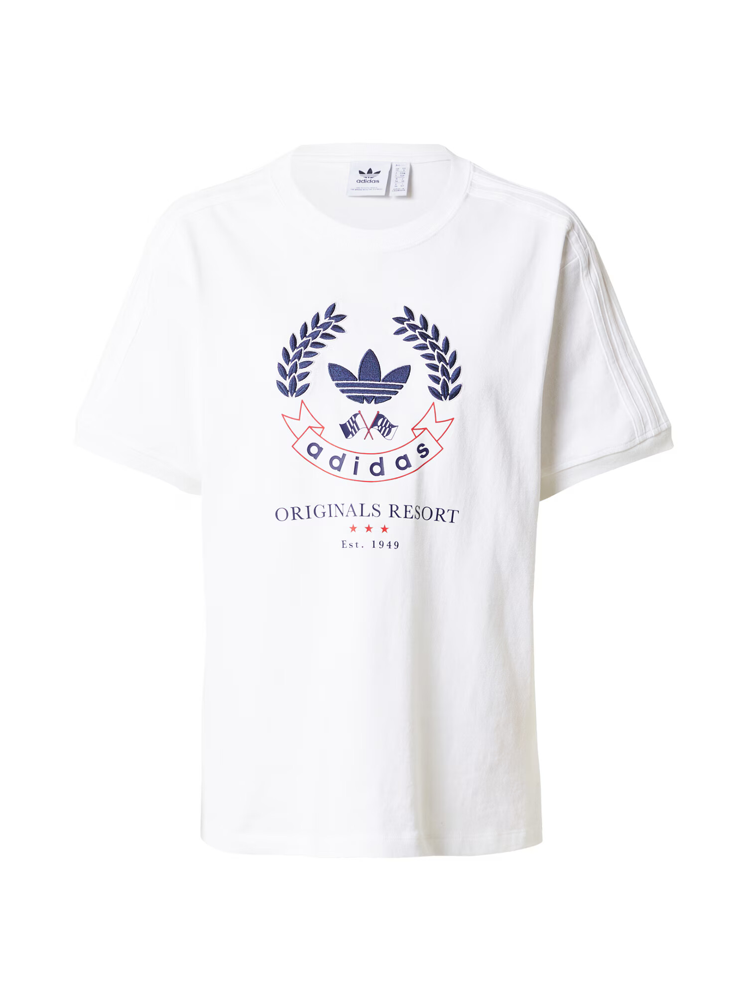 ADIDAS ORIGINALS Majica temno modra / živo rdeča / bela - Pepit.si