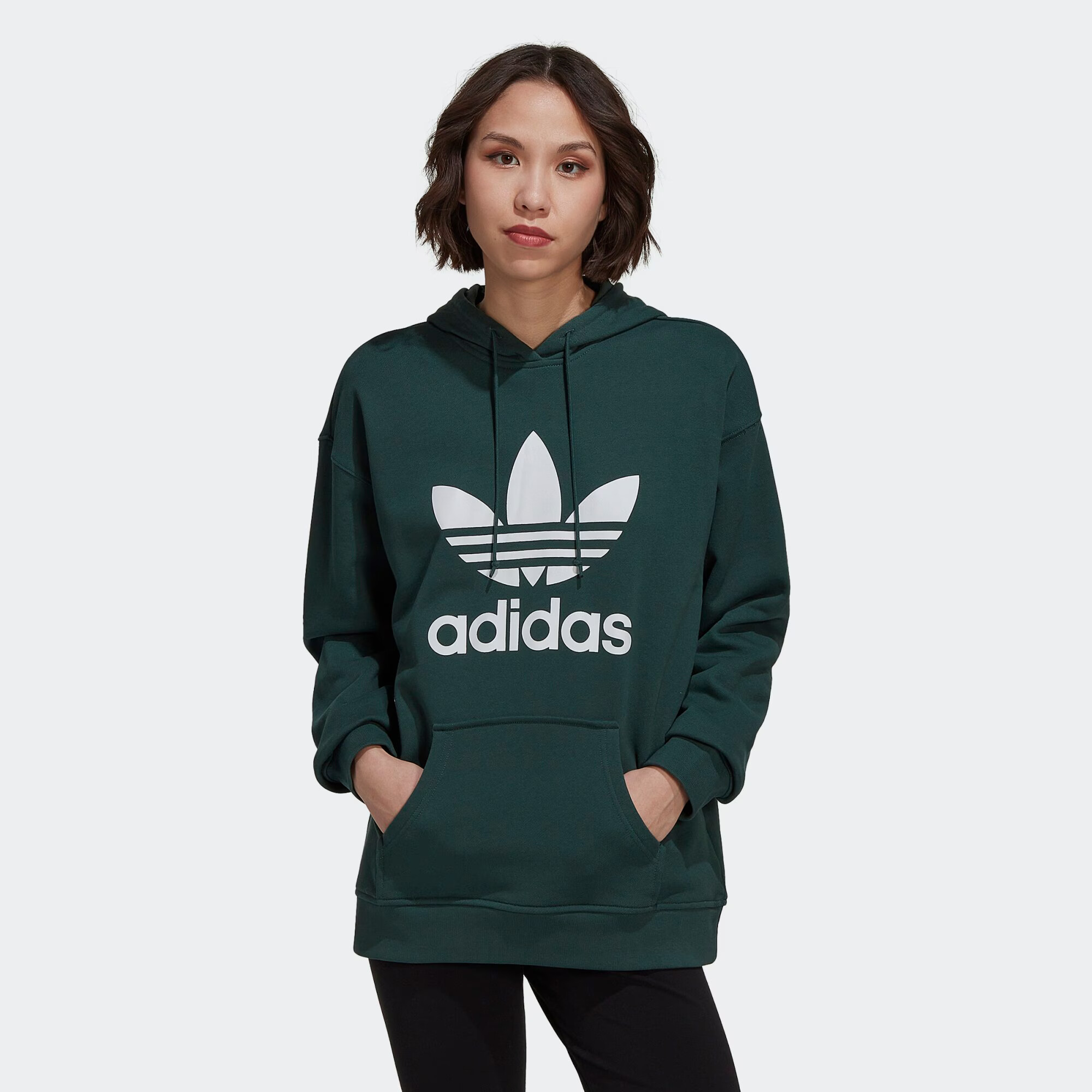 ADIDAS ORIGINALS Majica temno zelena / bela - Pepit.si