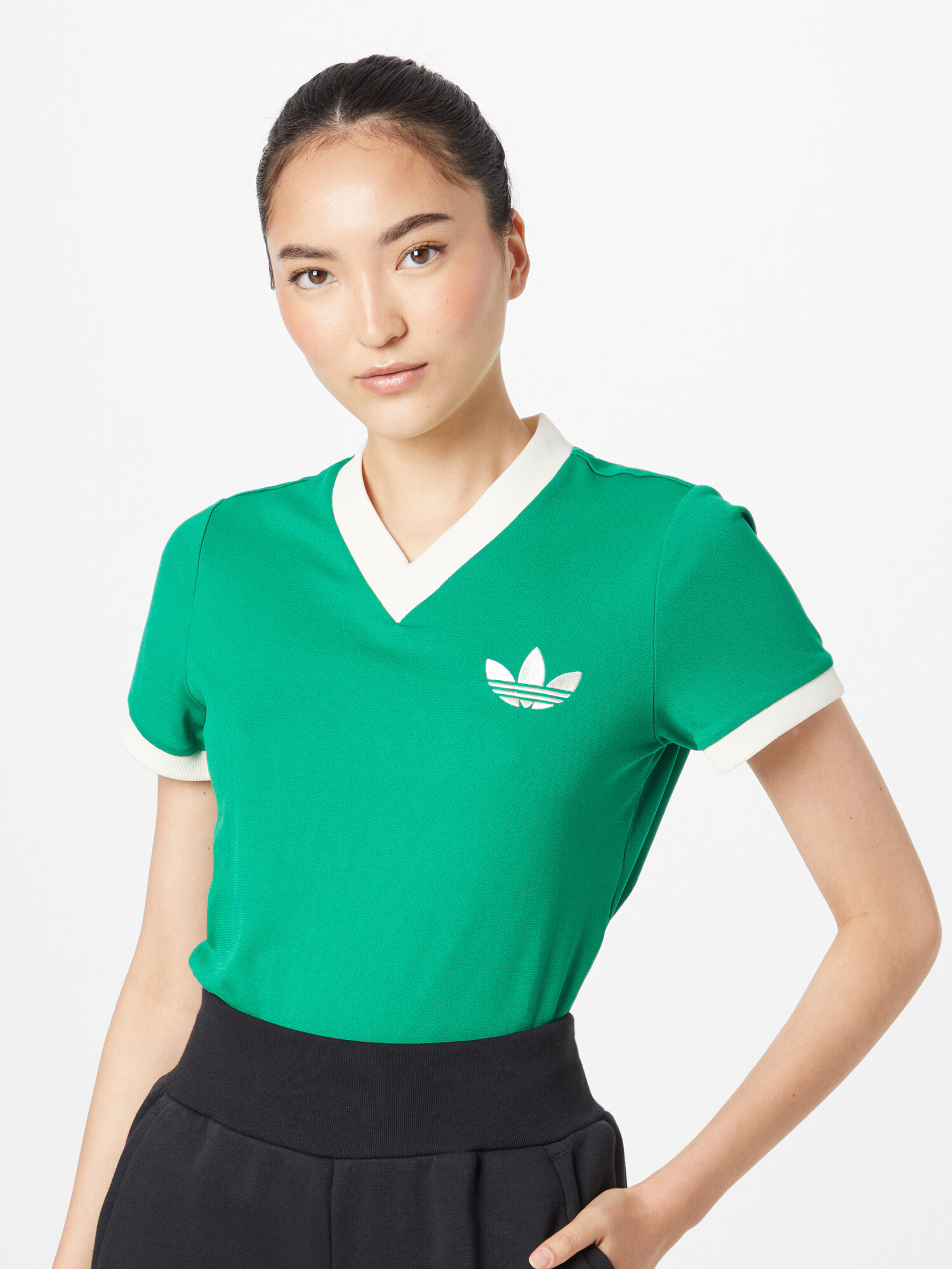 ADIDAS ORIGINALS Majica travnato zelena / bela - Pepit.si