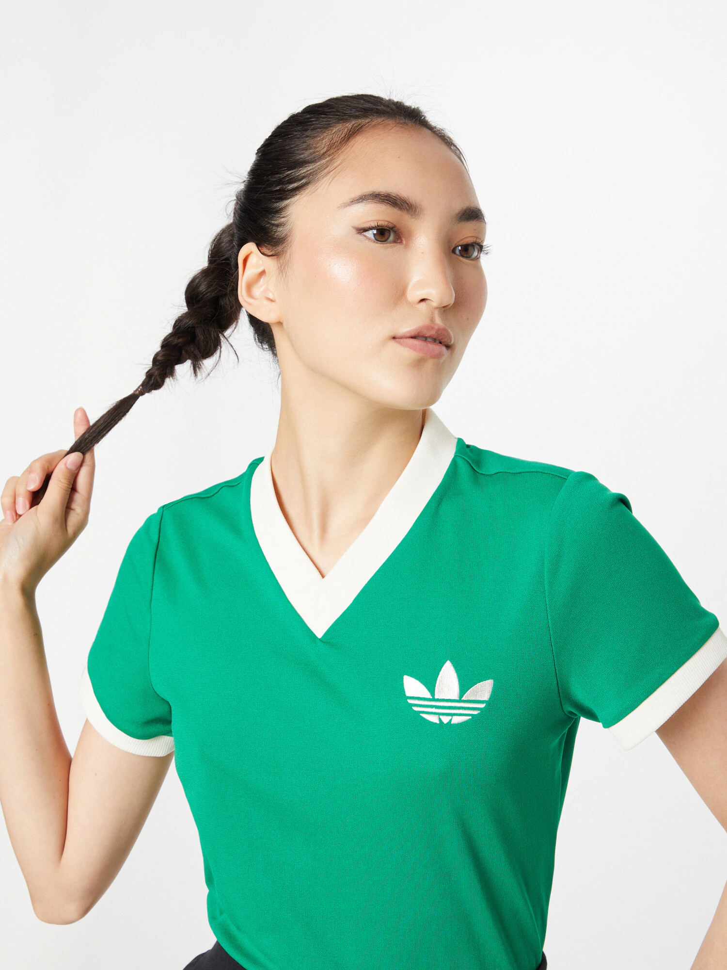 ADIDAS ORIGINALS Majica travnato zelena / bela - Pepit.si