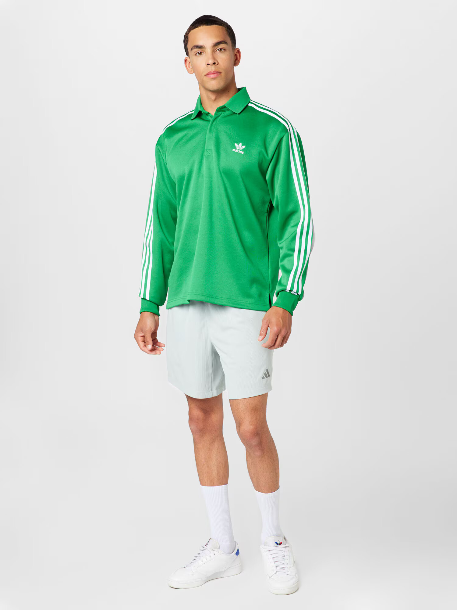 ADIDAS ORIGINALS Majica travnato zelena / bela - Pepit.si