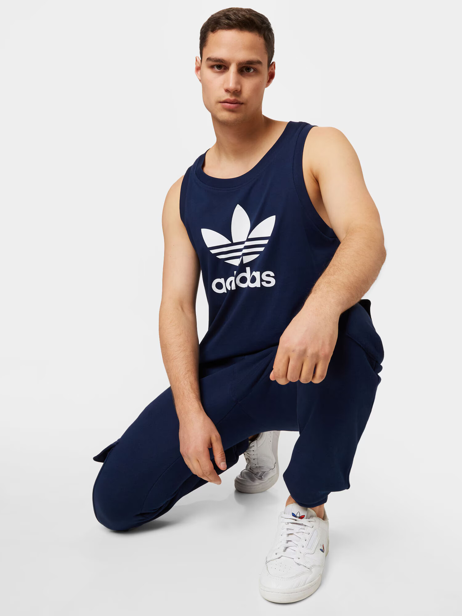 ADIDAS ORIGINALS Majica mornarska / bela - Pepit.si