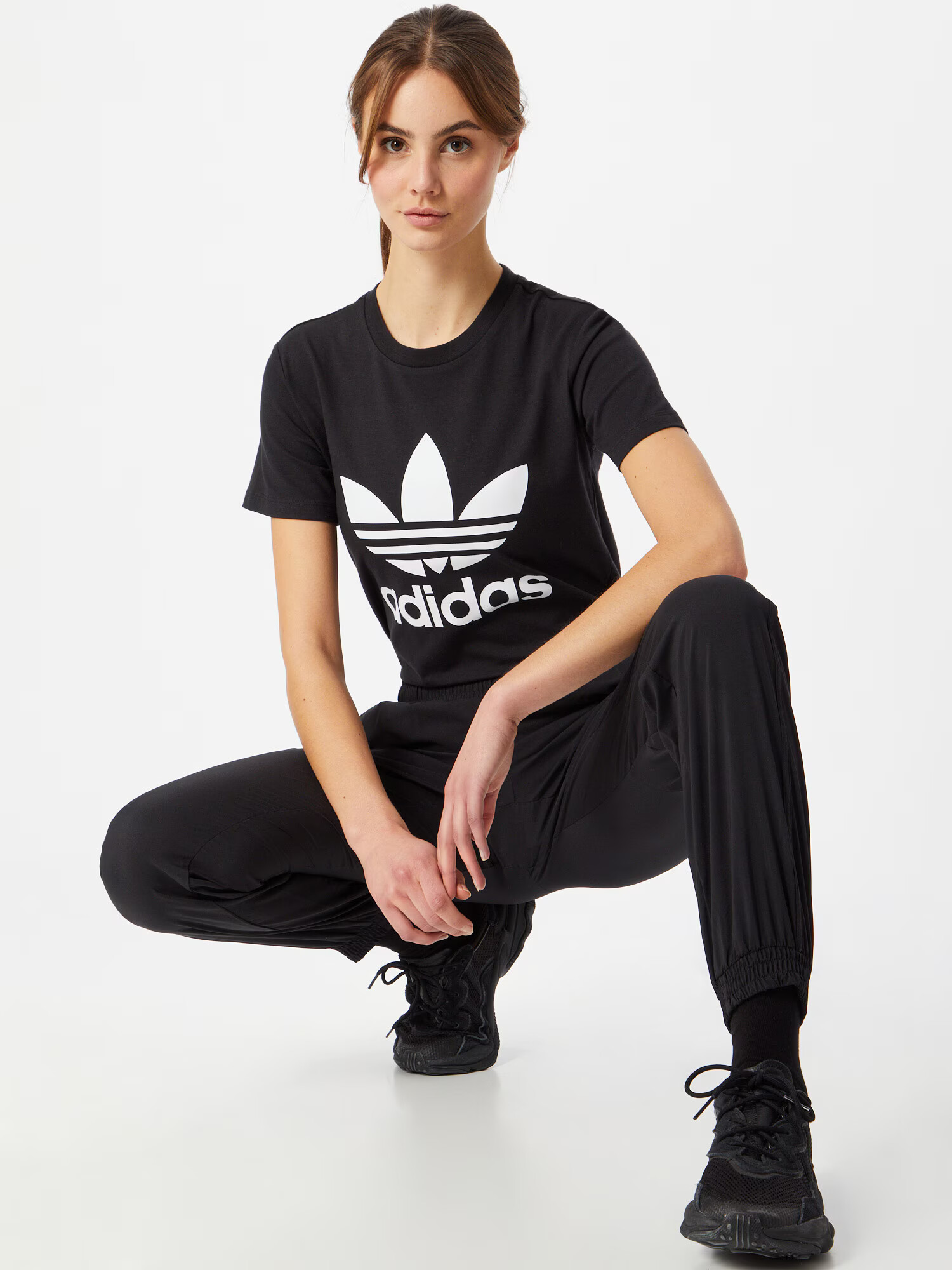 ADIDAS ORIGINALS Majica črna / bela - Pepit.si