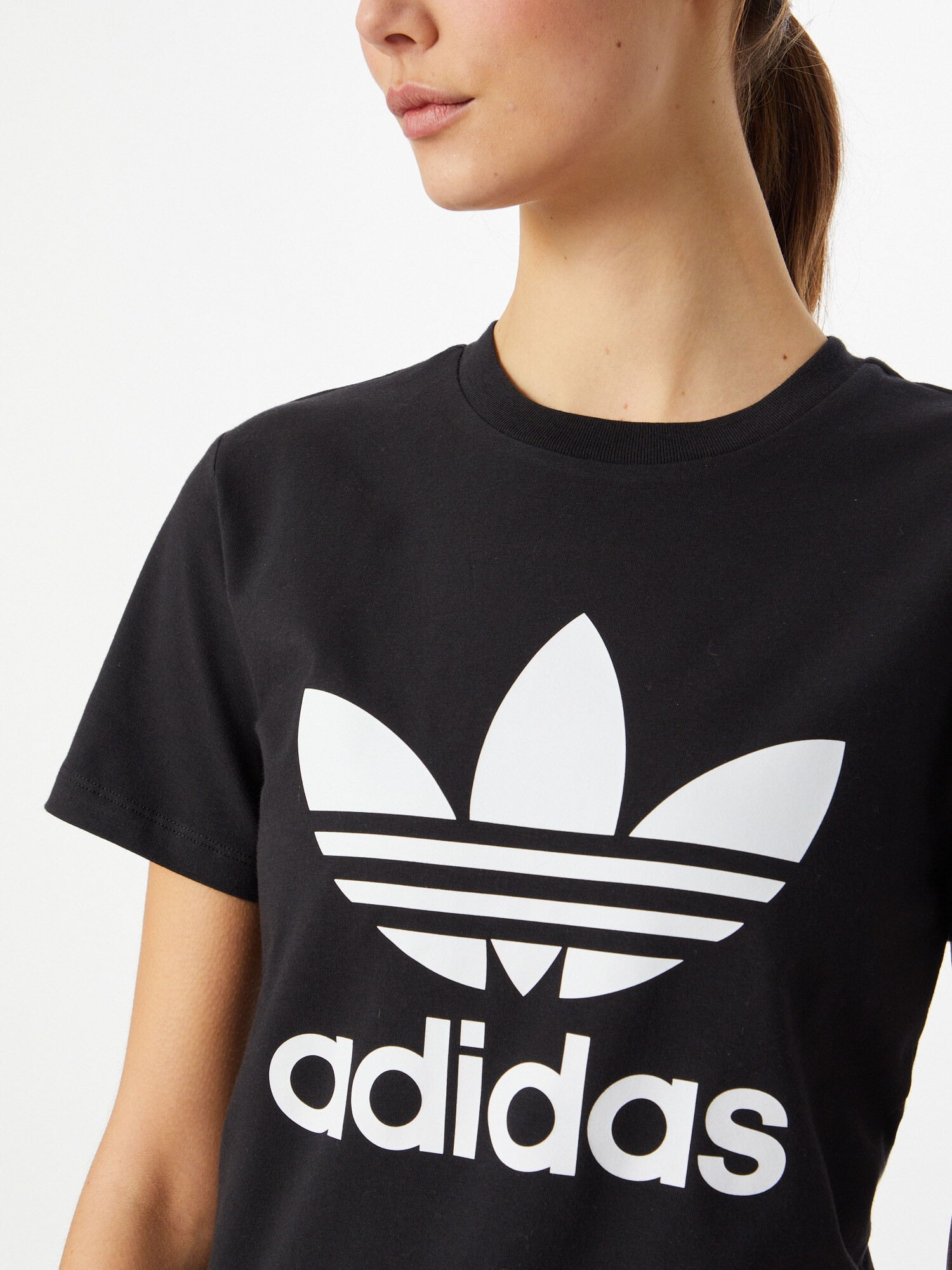 ADIDAS ORIGINALS Majica črna / bela - Pepit.si