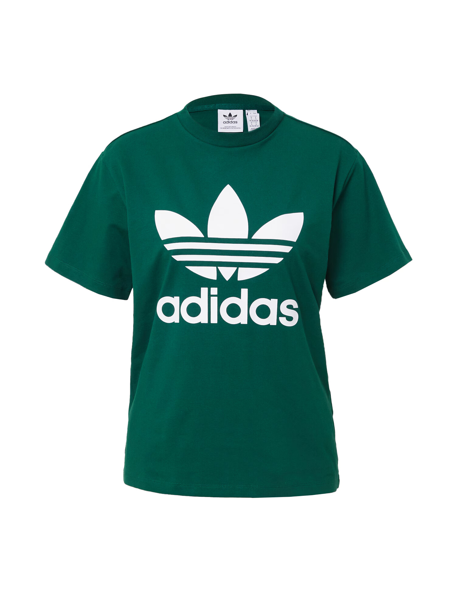 ADIDAS ORIGINALS Majica temno zelena / bela - Pepit.si