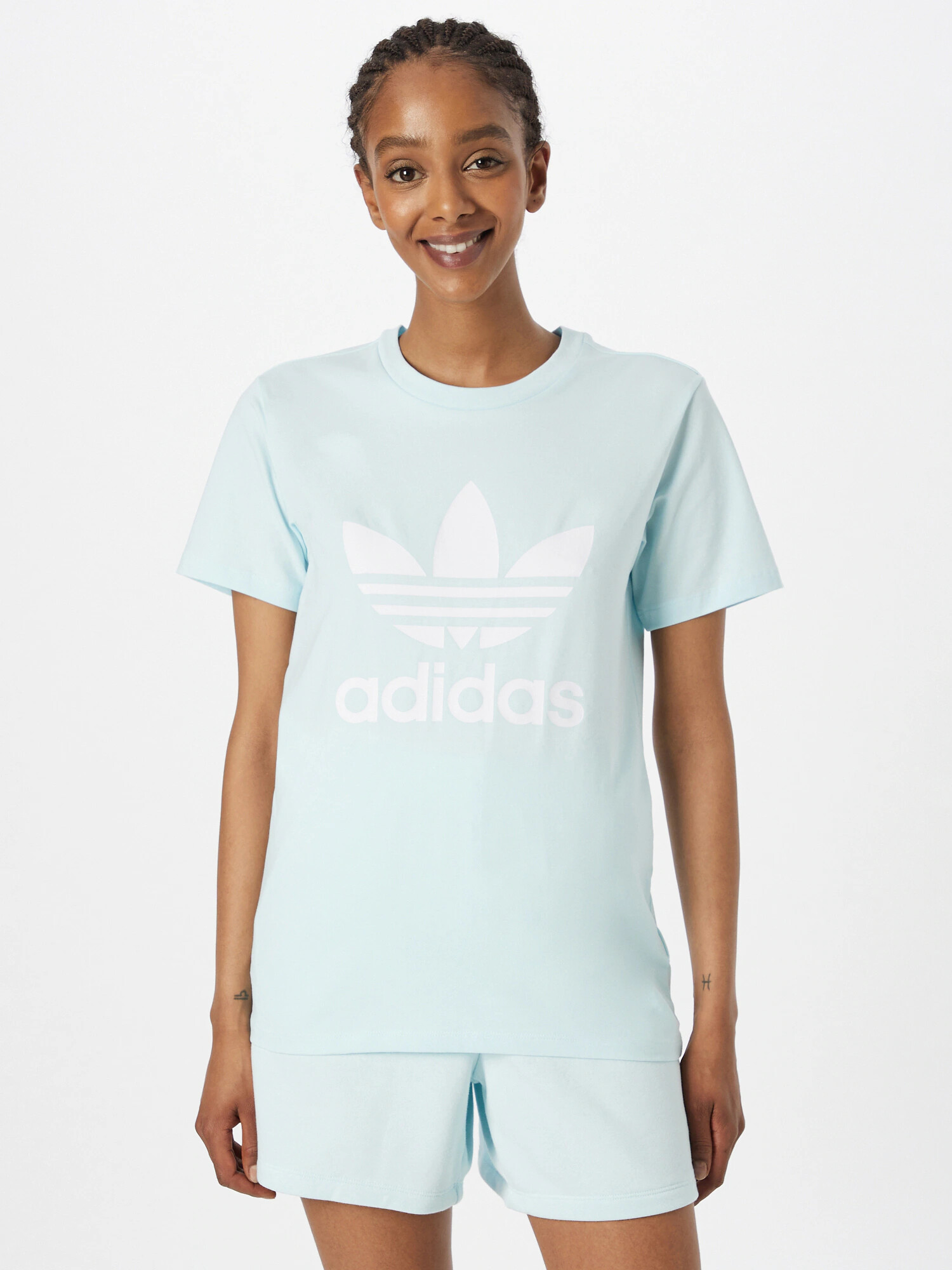 ADIDAS ORIGINALS Majica turkizna / bela - Pepit.si