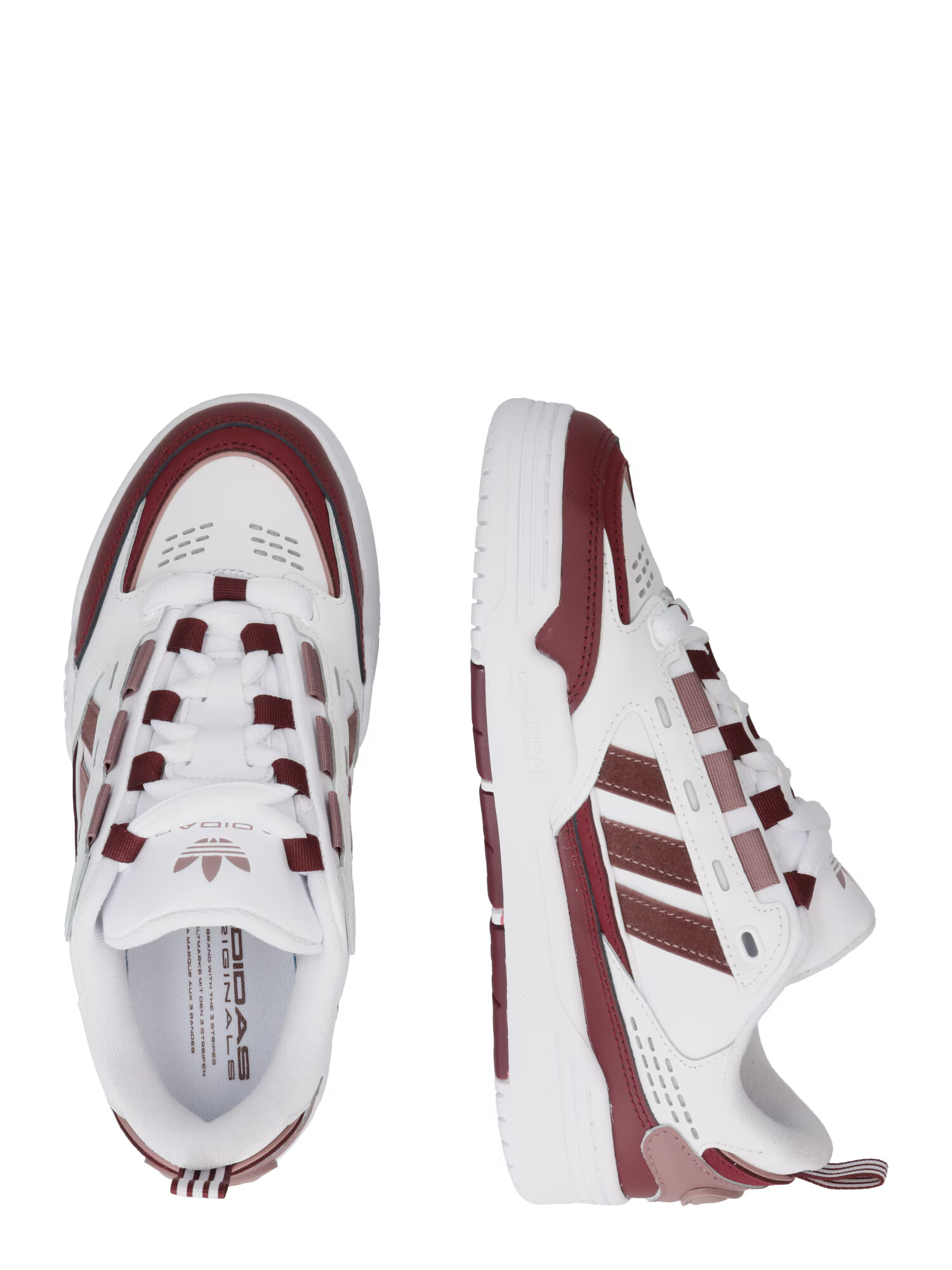 ADIDAS ORIGINALS Nizke superge burgund / bela - Pepit.si