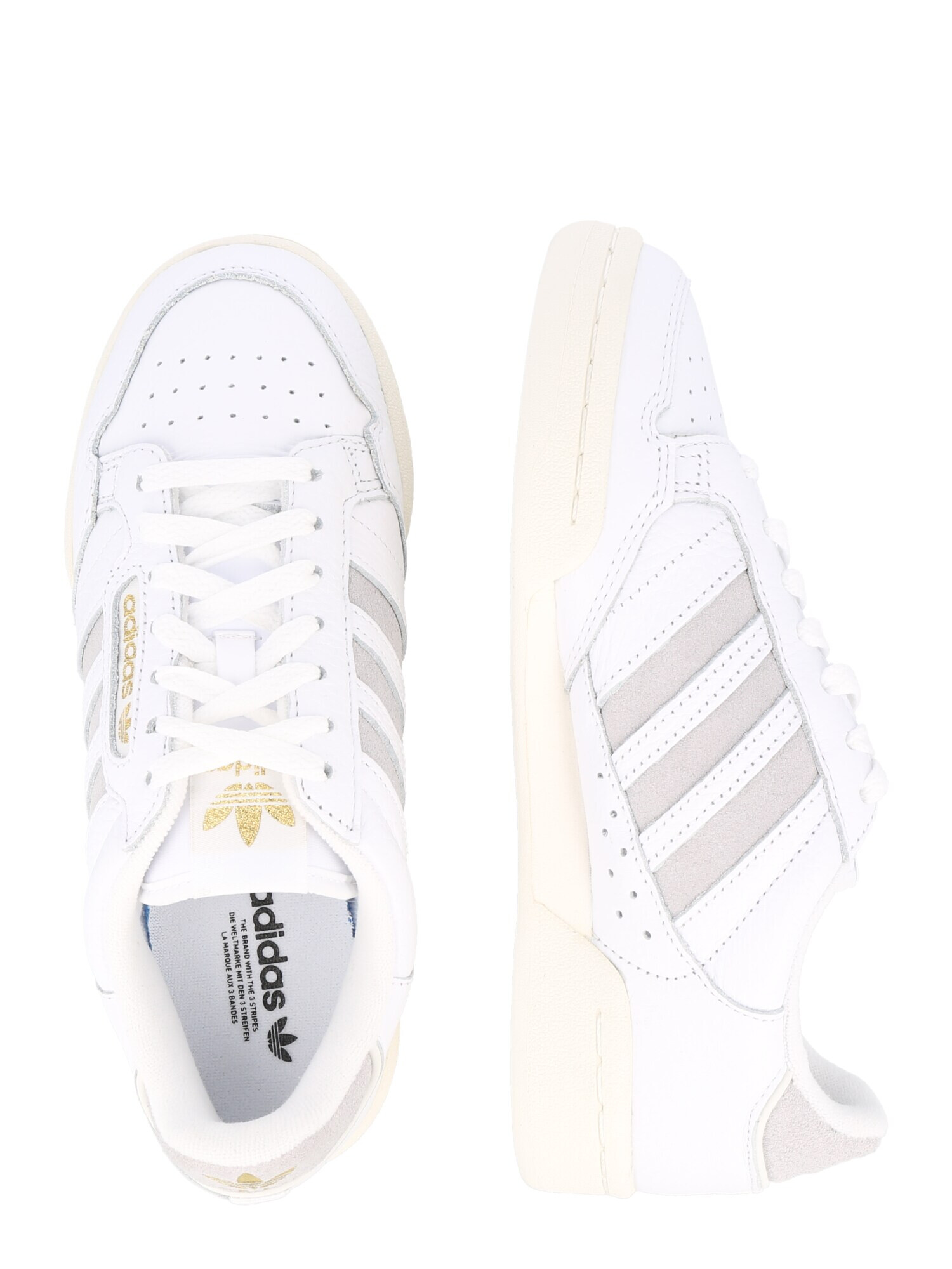 ADIDAS ORIGINALS Nizke superge 'CONTINENTAL 80 STRIPES' zlata / greige / bela - Pepit.si