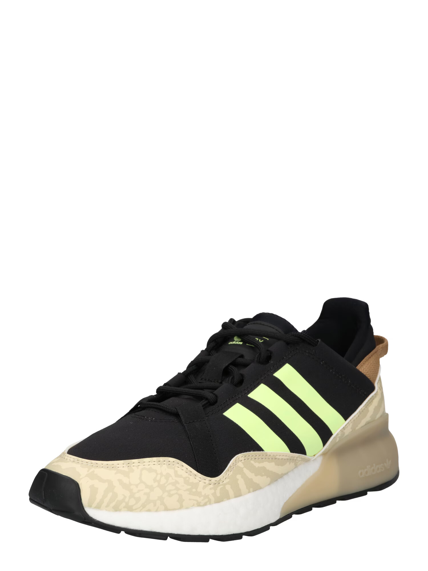 ADIDAS ORIGINALS Nizke superge črna / kaki / neonsko zelena / bela - Pepit.si