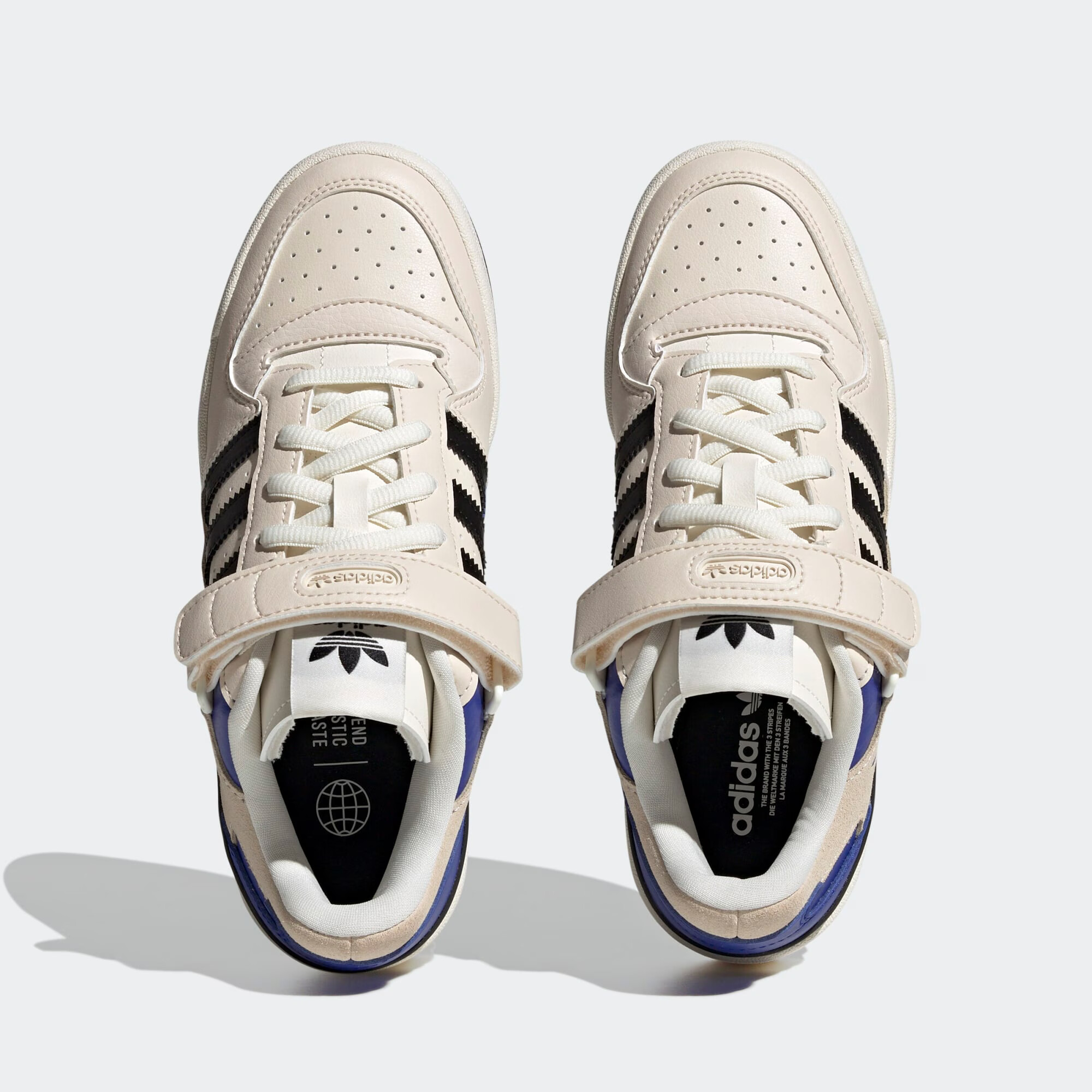 ADIDAS ORIGINALS Nizke superge 'Forum' bež / modra / črna - Pepit.si