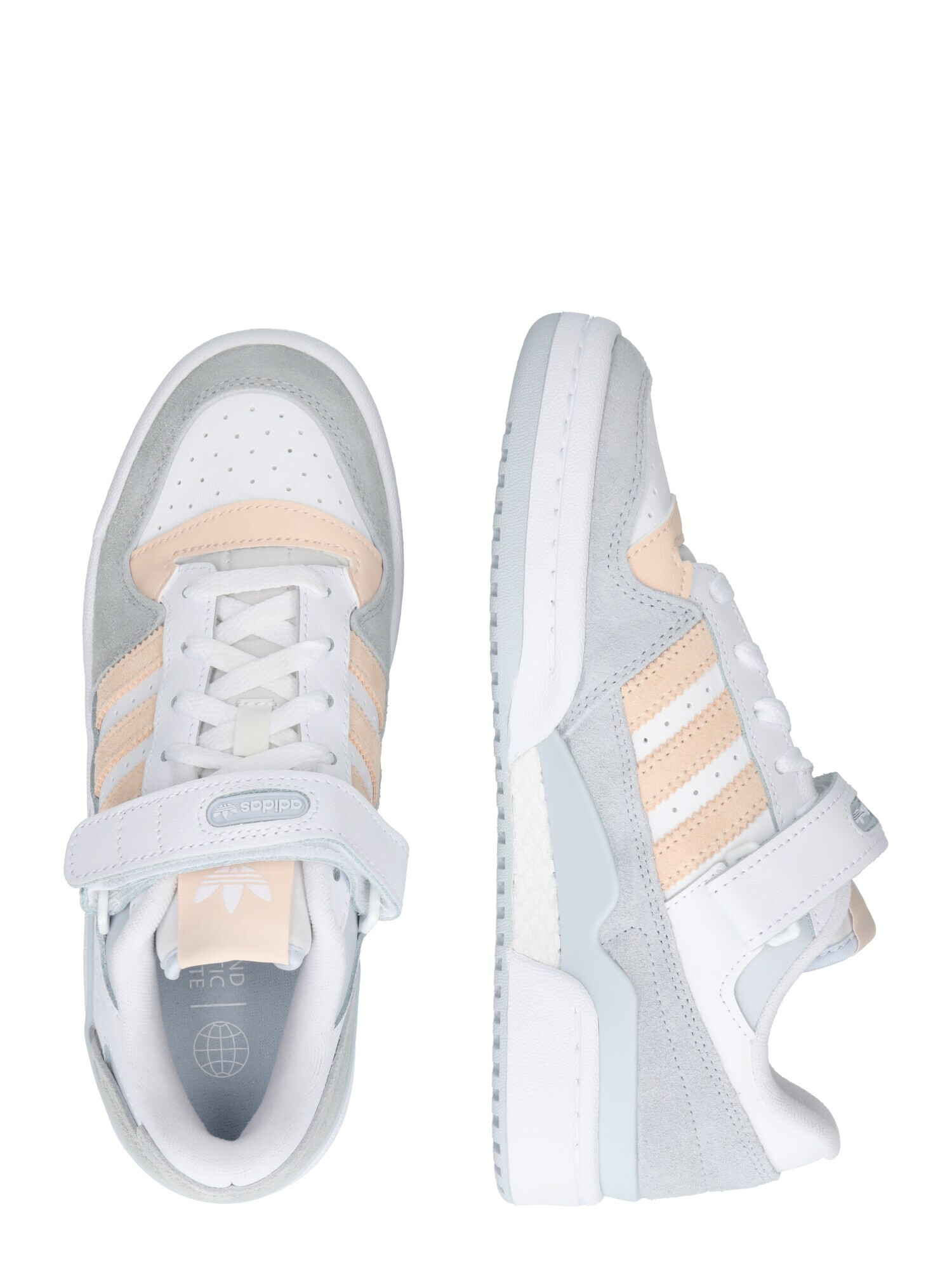 ADIDAS ORIGINALS Nizke superge 'FORUM' dimno modra / siva / marelica / bela - Pepit.si