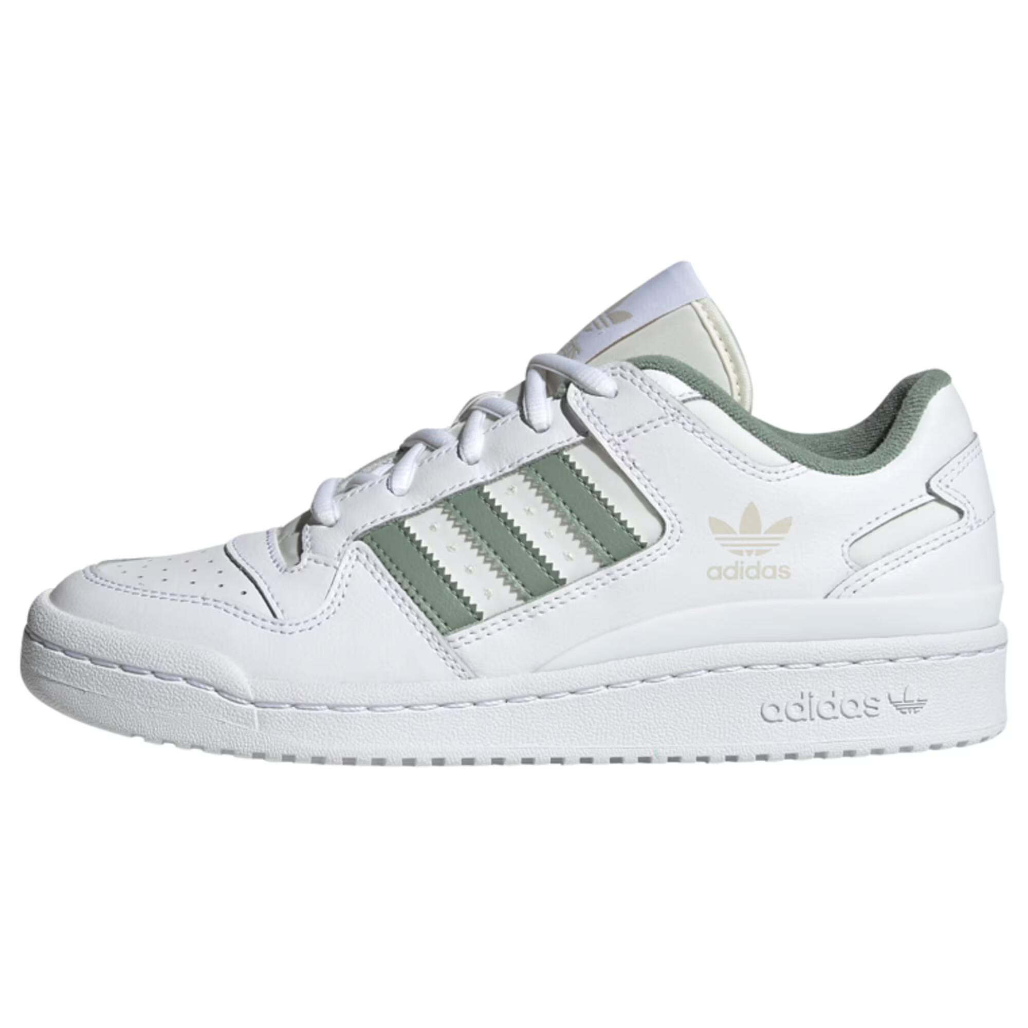 ADIDAS ORIGINALS Nizke superge 'Forum' kaki / bela - Pepit.si