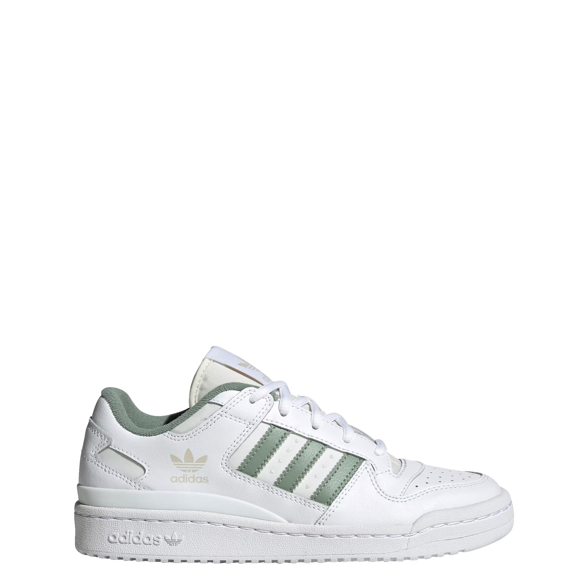 ADIDAS ORIGINALS Nizke superge 'Forum' kaki / bela - Pepit.si