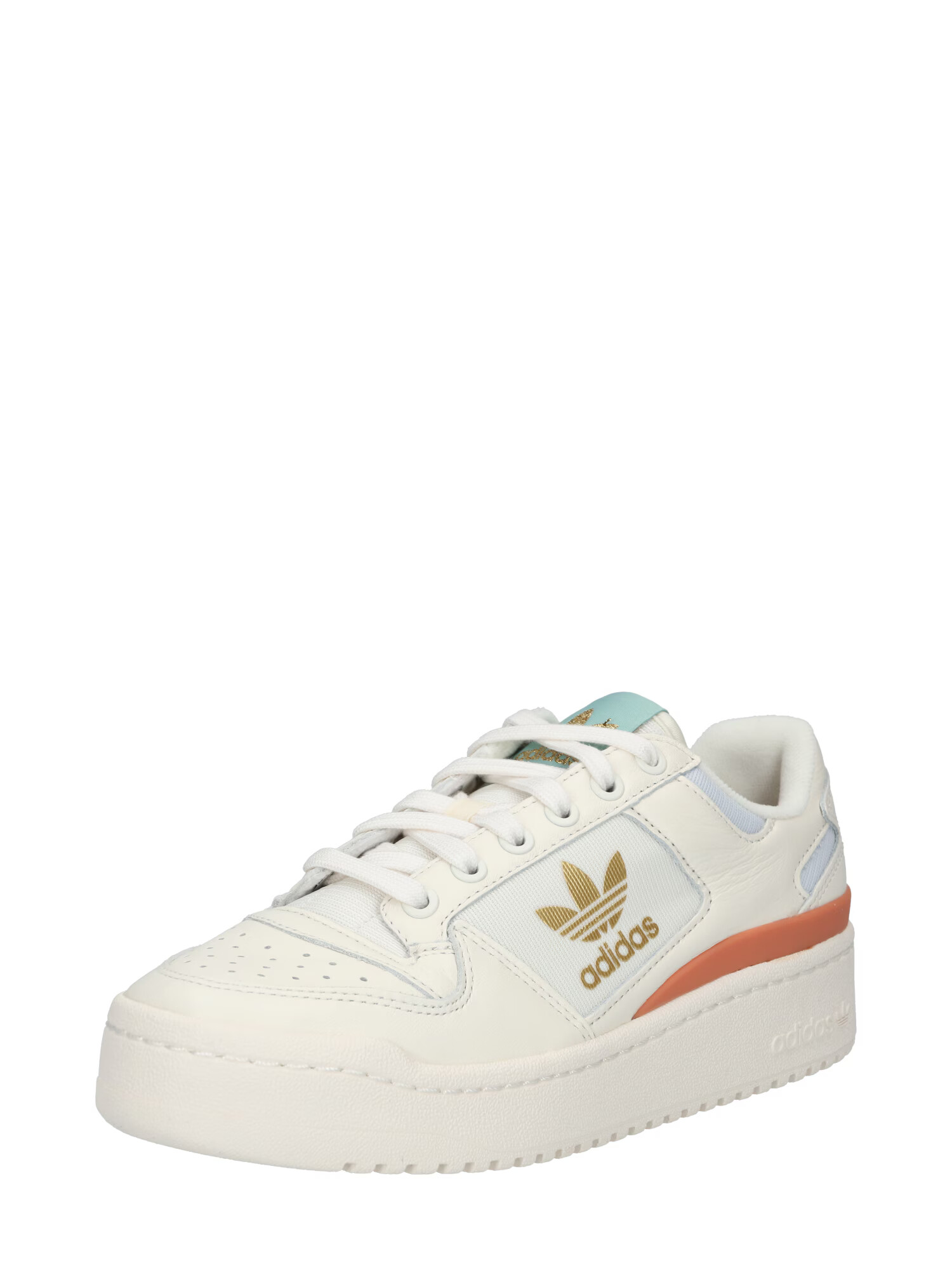 ADIDAS ORIGINALS Nizke superge 'FORUM' naravno bela / zlata / korala - Pepit.si