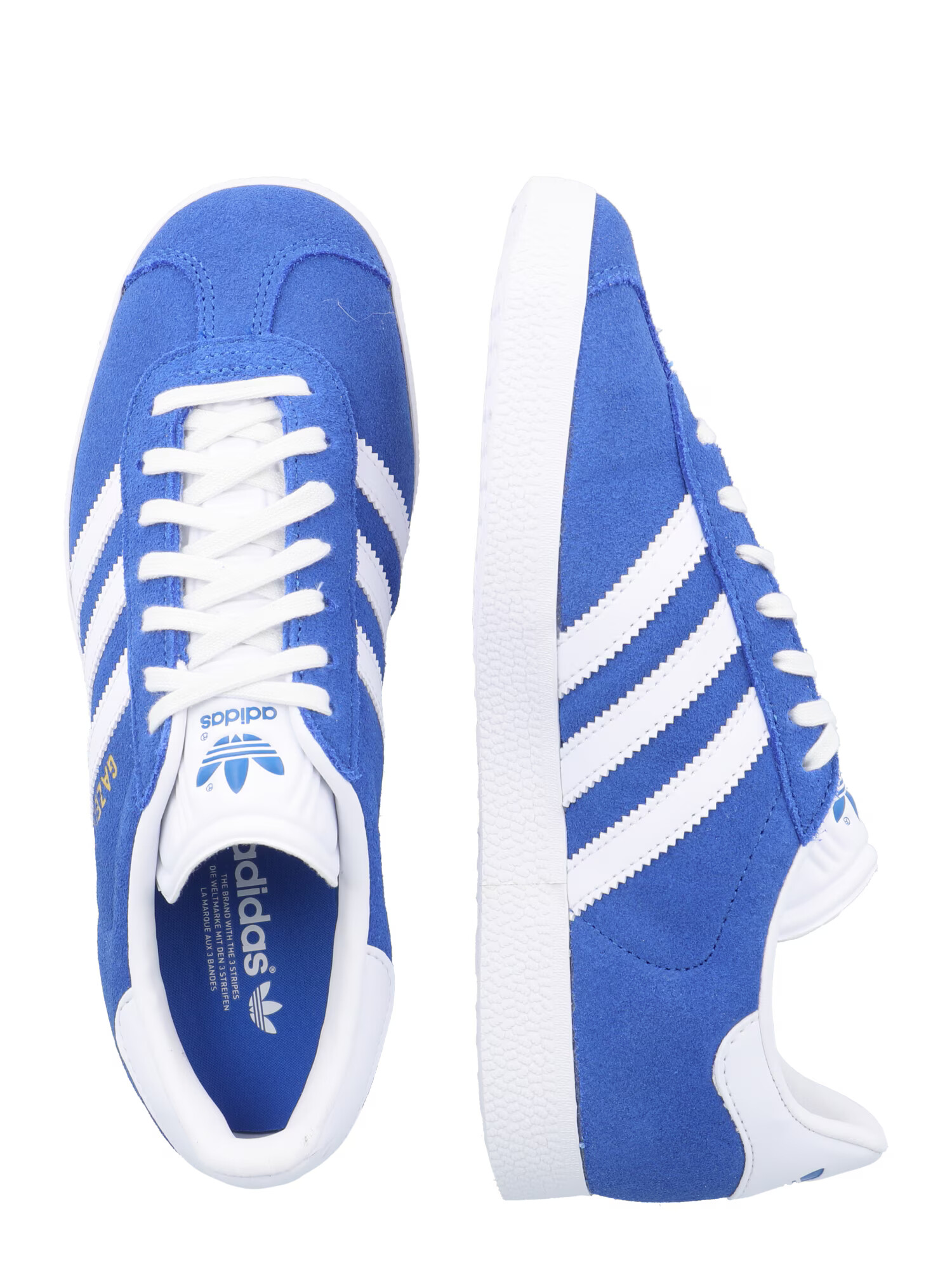 ADIDAS ORIGINALS Nizke superge 'GAZELLE' kraljevo modra / zlata / bela - Pepit.si