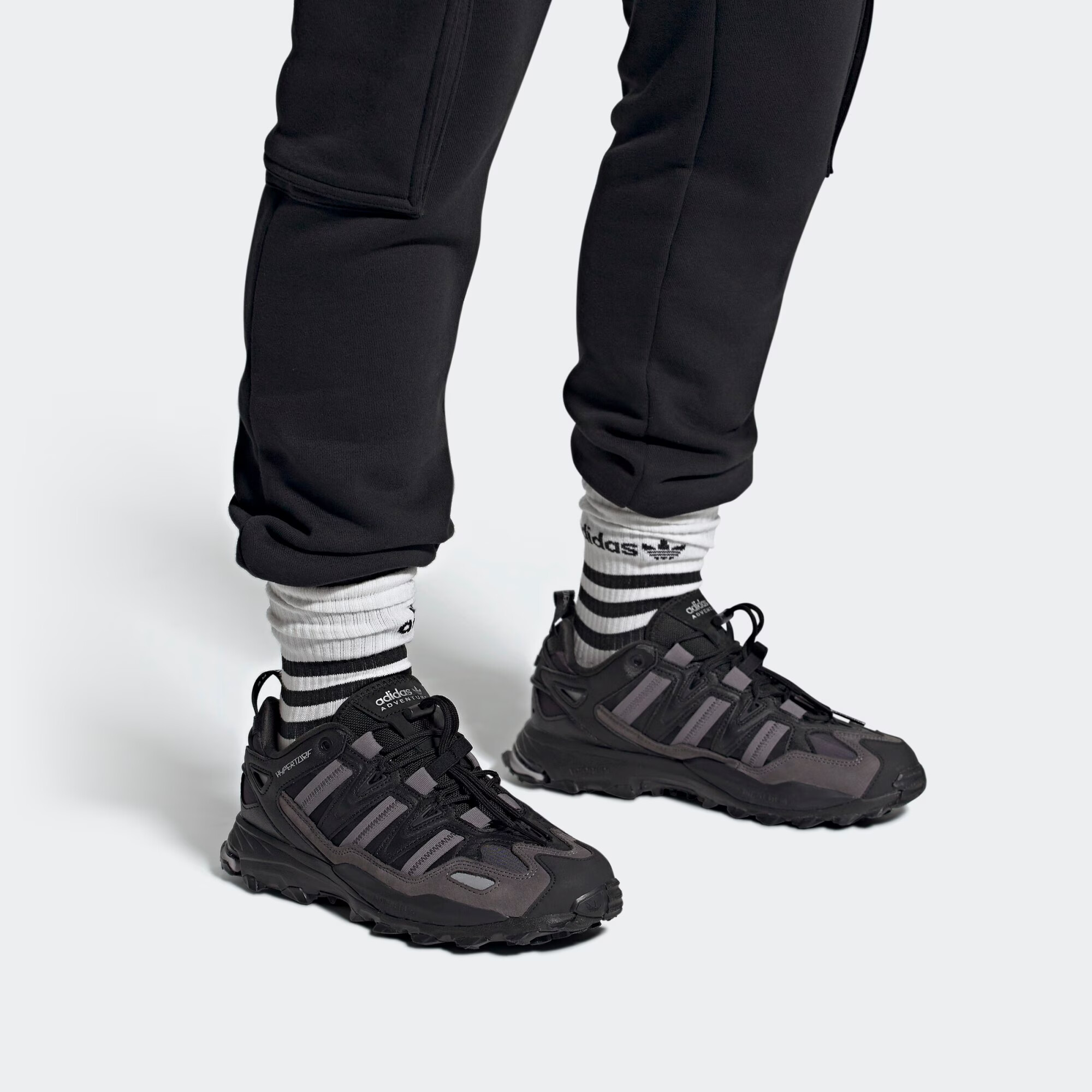 ADIDAS ORIGINALS Nizke superge 'HYPERTURF' siva / črna - Pepit.si