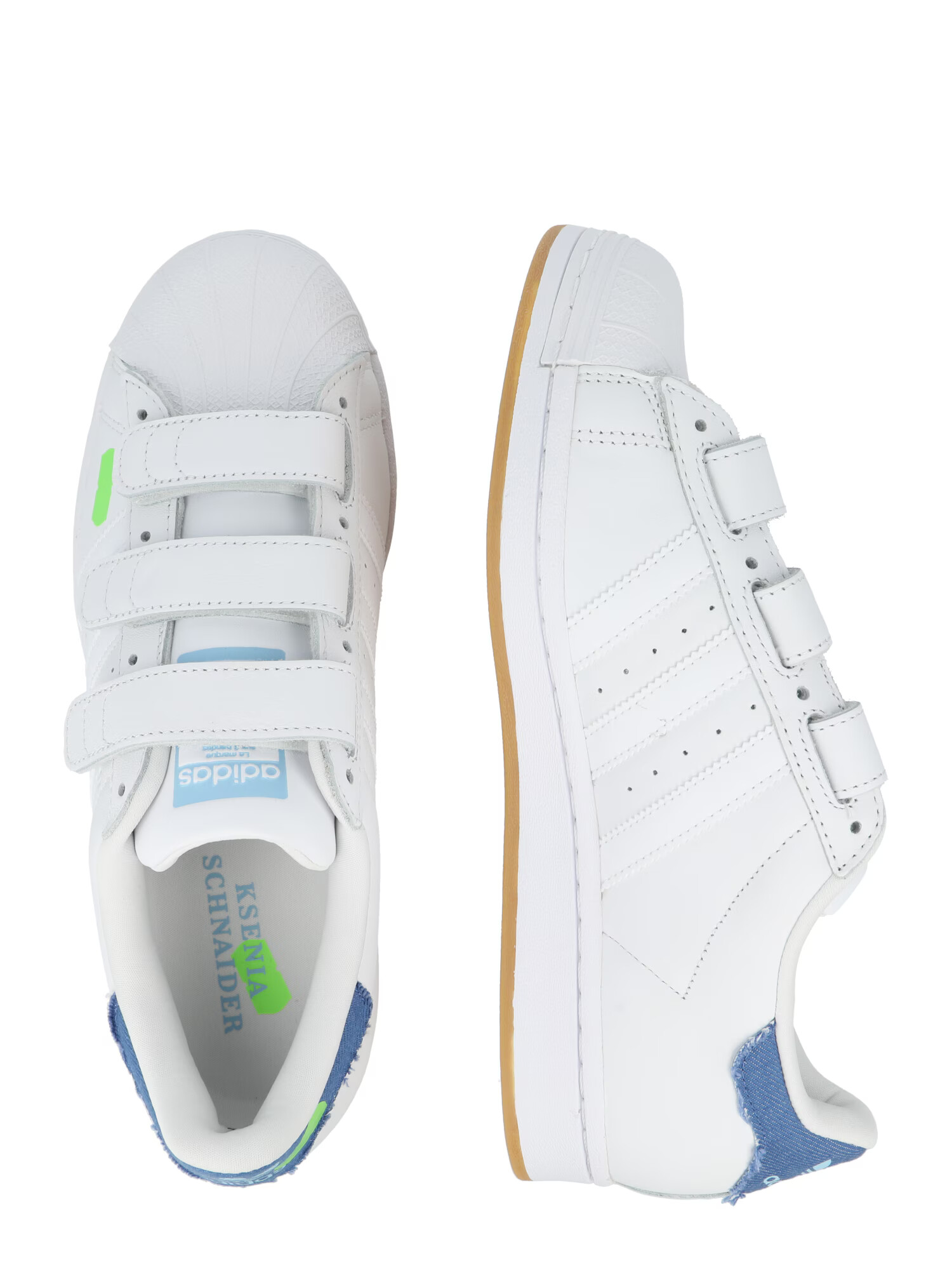 ADIDAS ORIGINALS Nizke superge modra / neonsko zelena / bela - Pepit.si