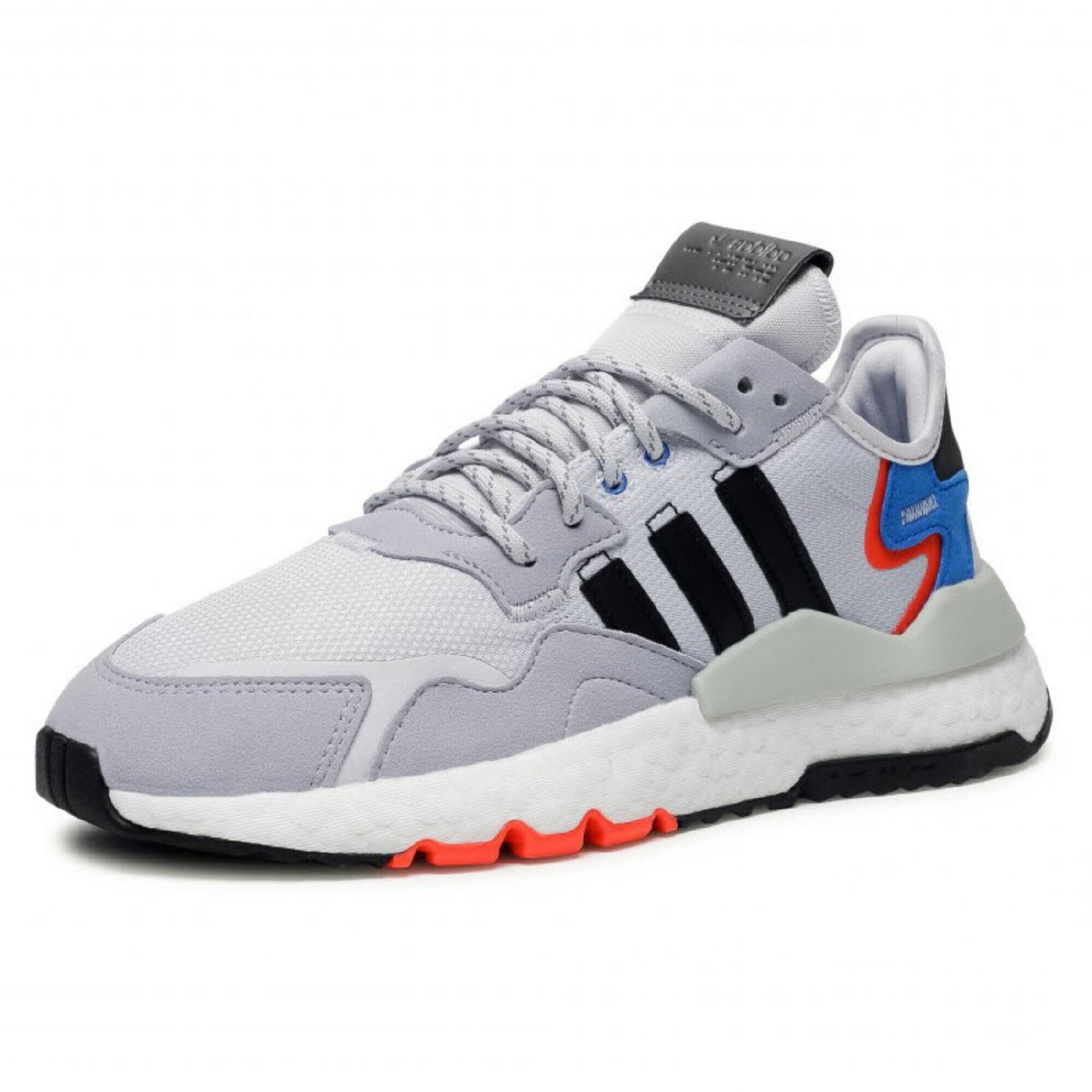 ADIDAS ORIGINALS Nizke superge 'Nite Jogger' siva / črna / modra / oranžna - Pepit.si