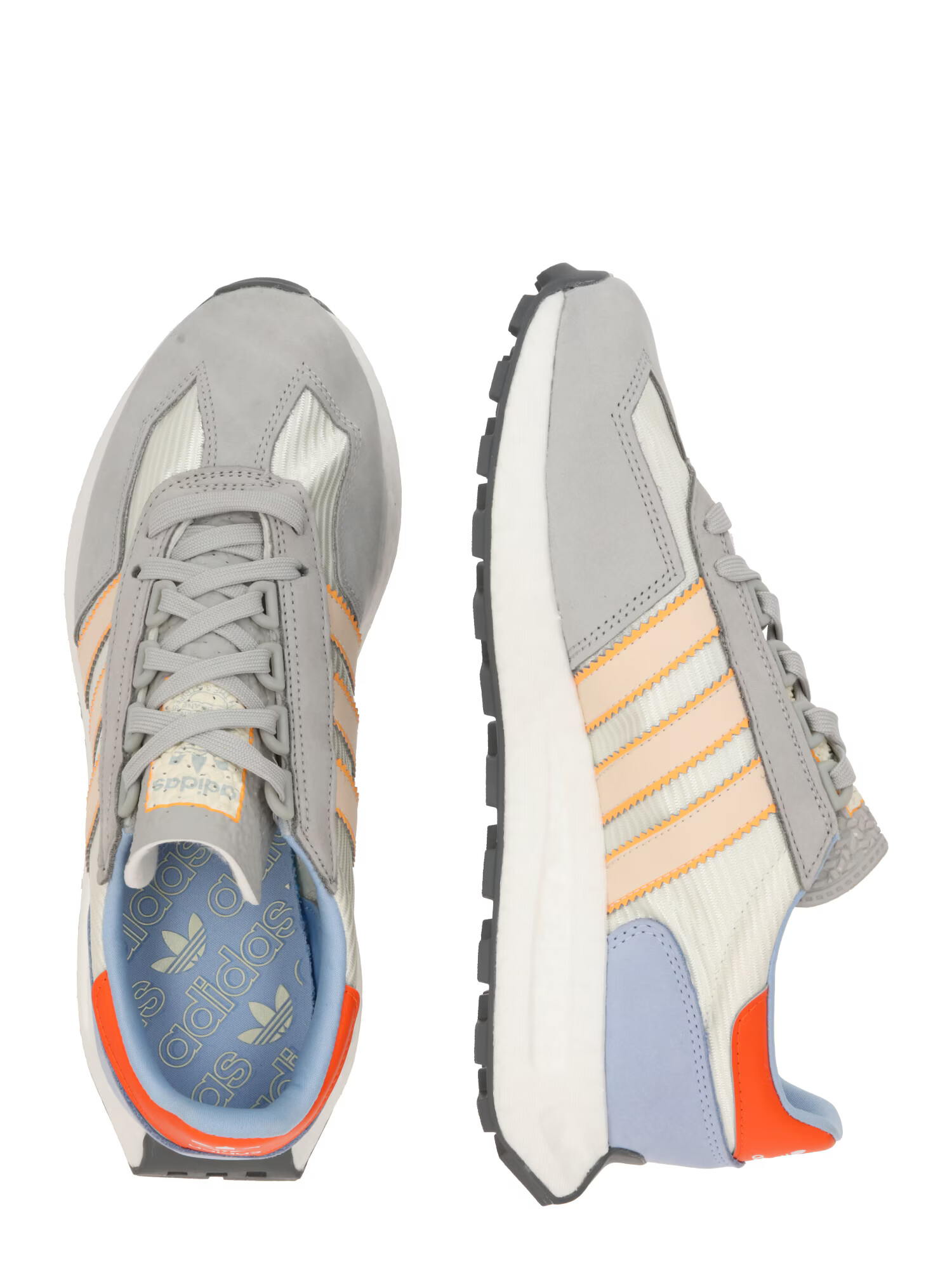 ADIDAS ORIGINALS Nizke superge 'RETROPY E5' svetlo modra / svetlo siva / pastelno oranžna / bela - Pepit.si