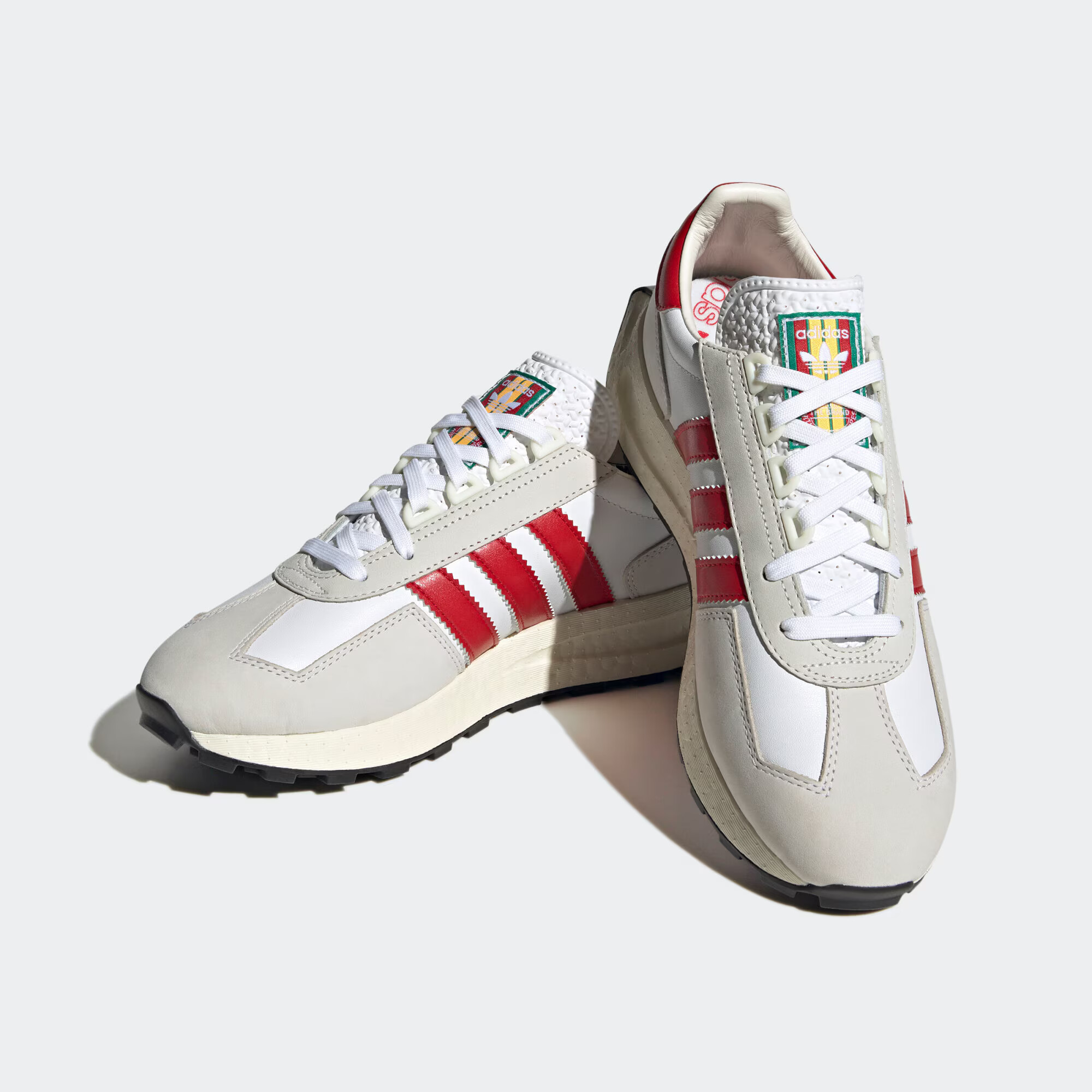 ADIDAS ORIGINALS Nizke superge 'Retropy E5' svetlo siva / krvavo rdeča / bela - Pepit.si