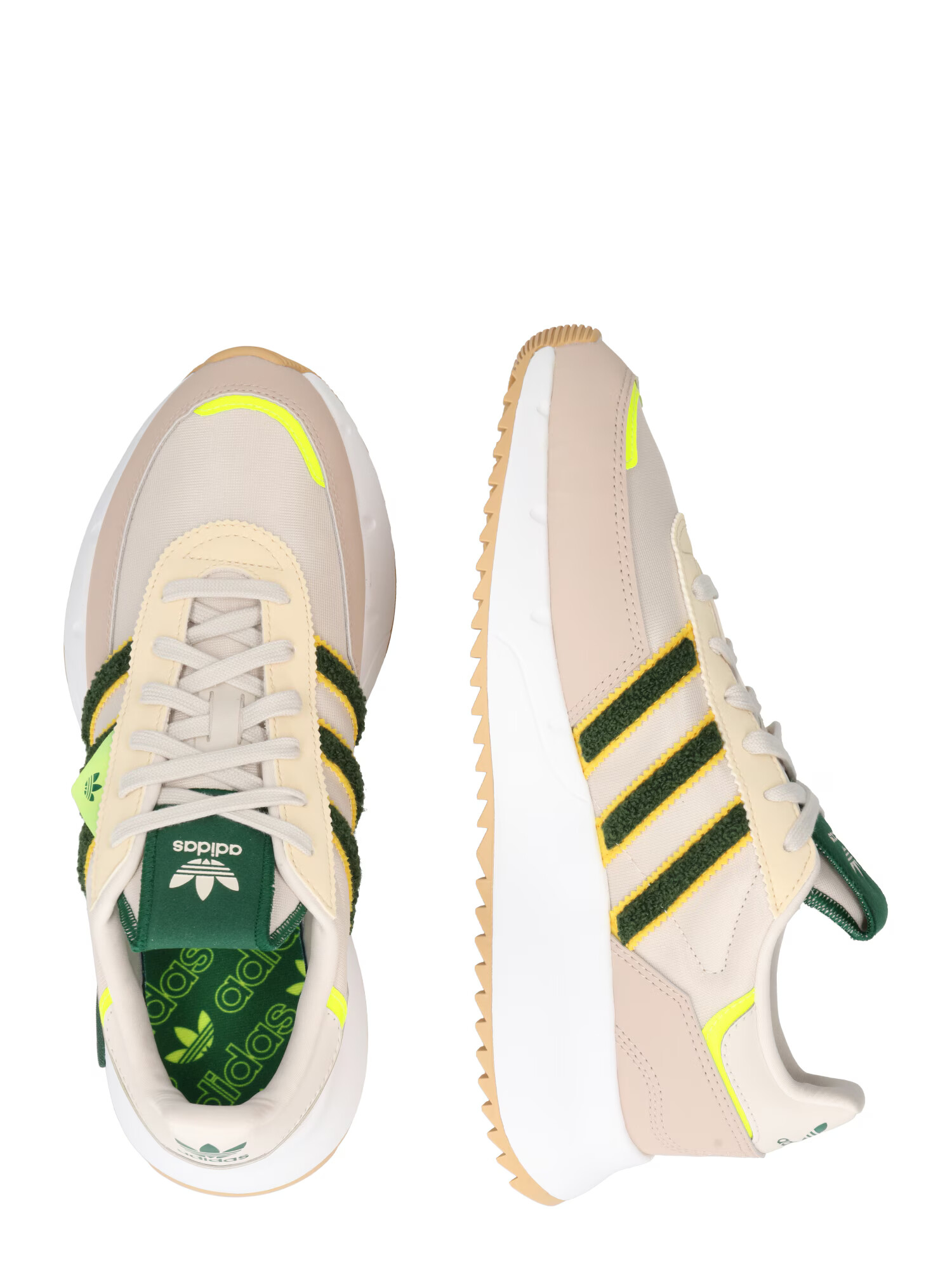 ADIDAS ORIGINALS Nizke superge 'RETROPY' bež / neonsko zelena / temno zelena / oranžna - Pepit.si