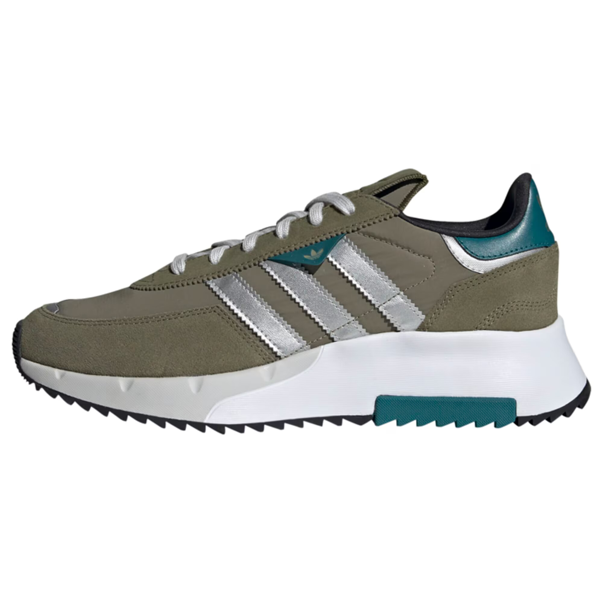 ADIDAS ORIGINALS Nizke superge 'Retropy F2' oliva / petrol / srebrna - Pepit.si