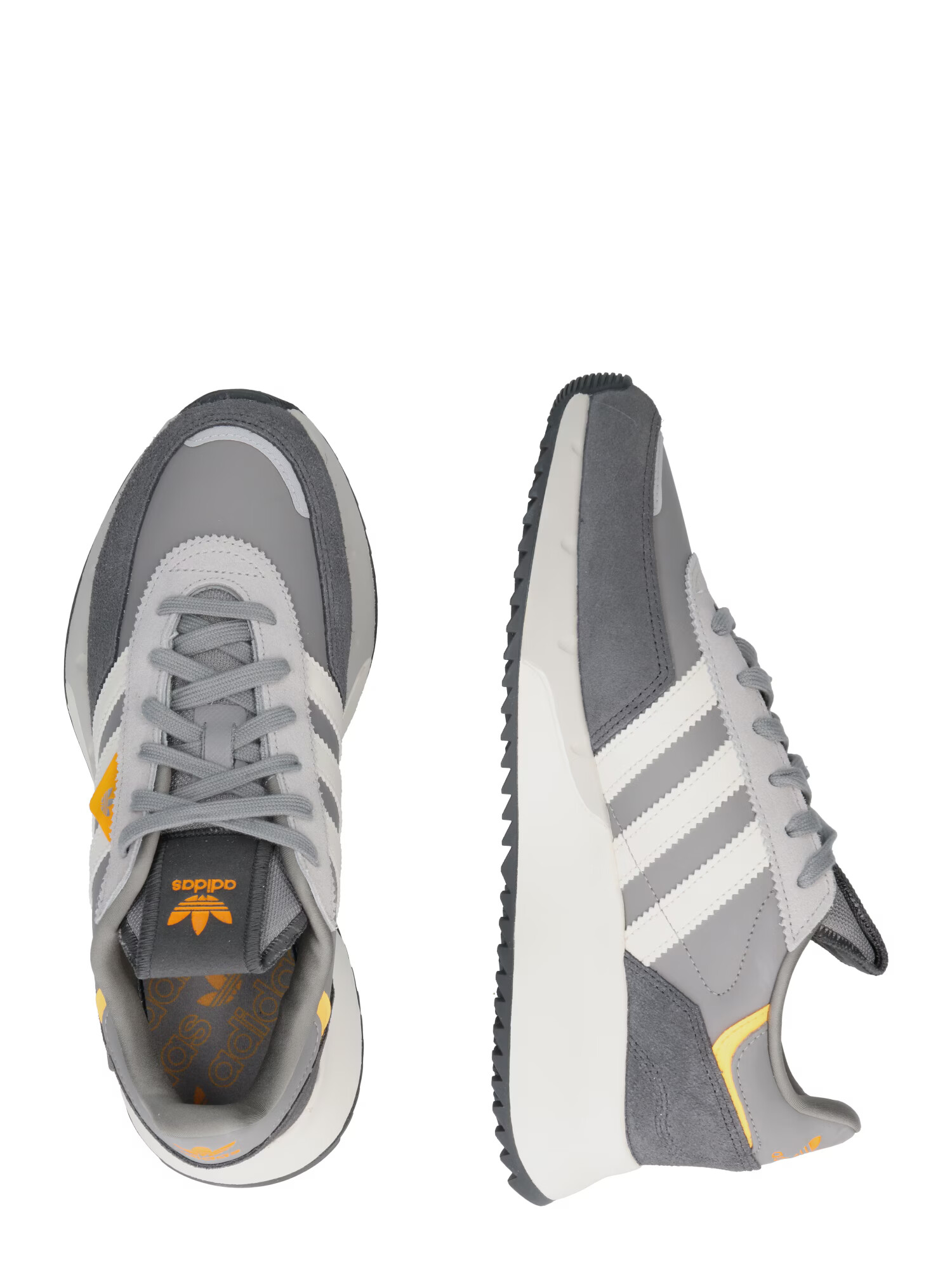 ADIDAS ORIGINALS Nizke superge 'Retropy F2' siva / svetlo siva / oranžna / off-bela - Pepit.si